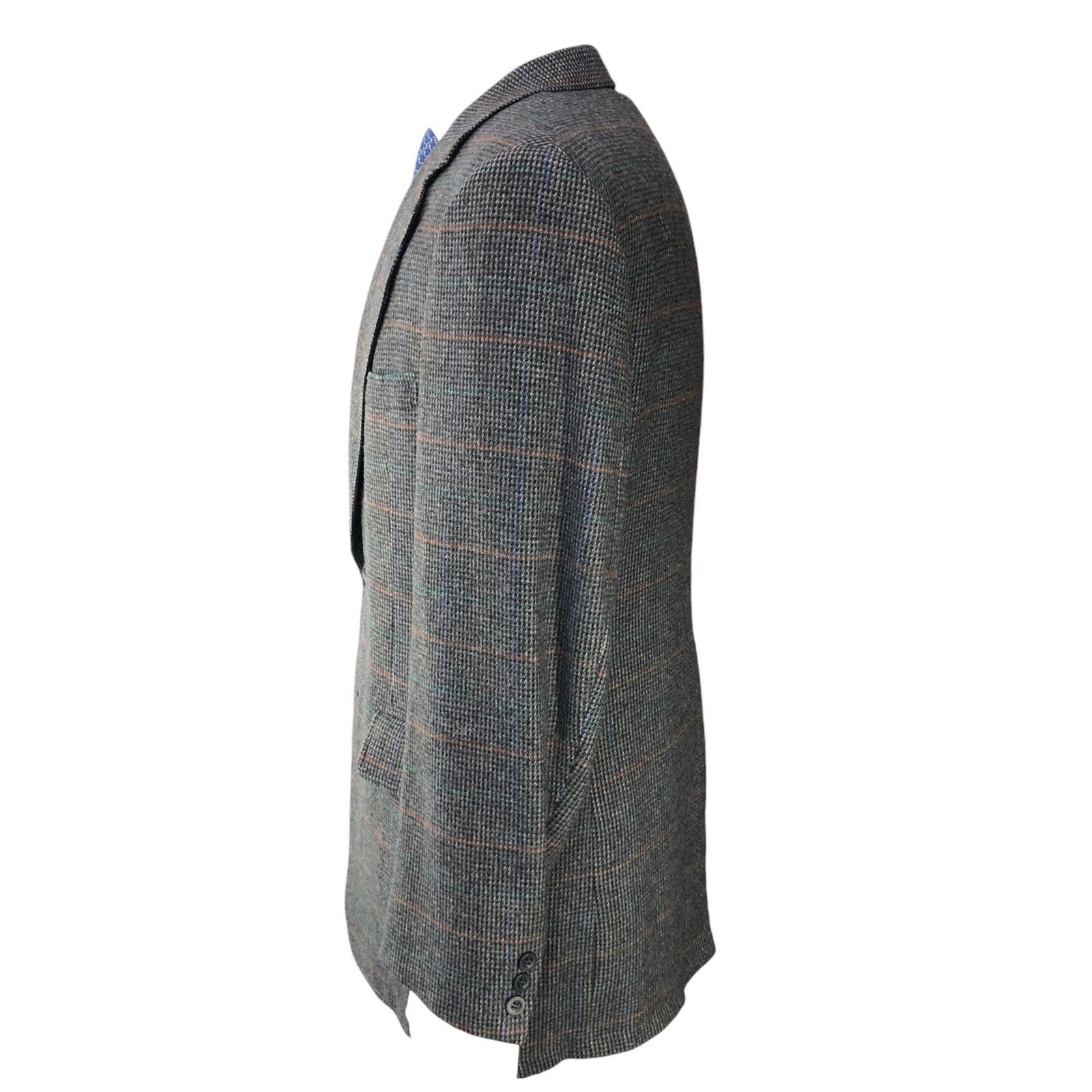 Other Bespoke Mens Size 40L Sport Coat Cashmere Windowpane Vintage Size 40L - 6 Thumbnail