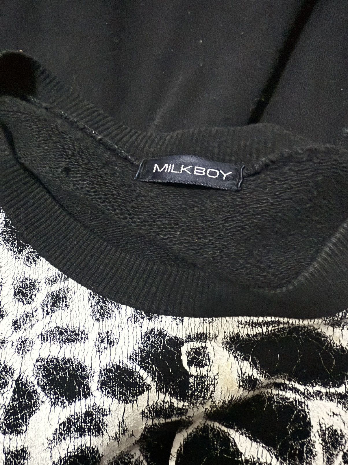 If Six Was Nine 2000s Milkboy 'SPIDER-WEB' Pattern long sleeve Size US M / EU 48-50 / 2 - 5 Thumbnail