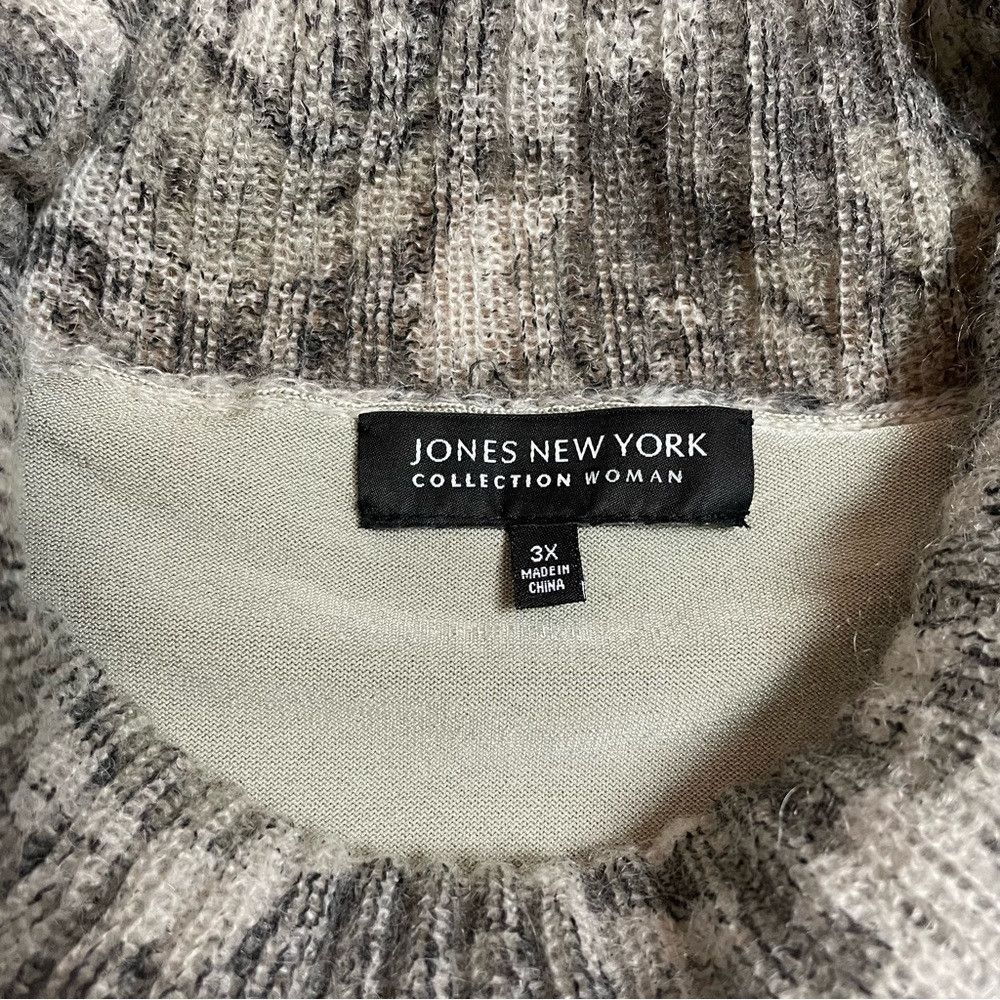 Jones New York New Jones New York Cowl Neck Floral Mohair Short Sleeve Swe Size 3XL / US 20-22 - 7 Thumbnail