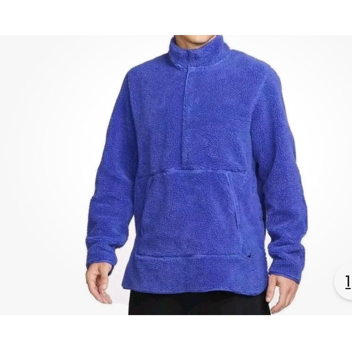 Nike Nike Yoga blue sherpa fleece pull over sweatshirt size 3XL Size US XXL / EU 58 / 5 - 1 Thumbnail