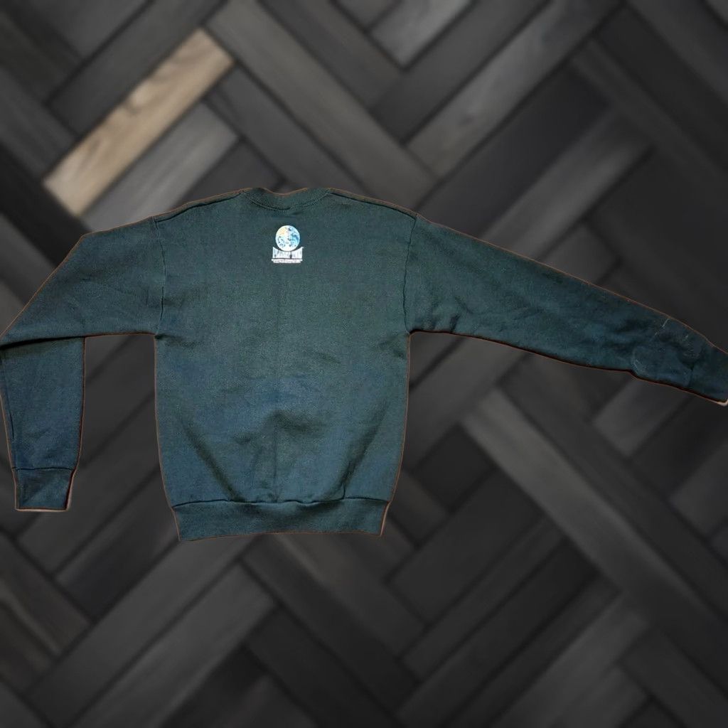Fruit Of The Loom VINTAGE Fruit of the Loom Sweatshirt Unisex Adults Size M Green Ocean Nature 80s 90s Graphic Print Logo USA Made Retro Classic Size US M / EU 48-50 / 2 - 1 Thumbnail