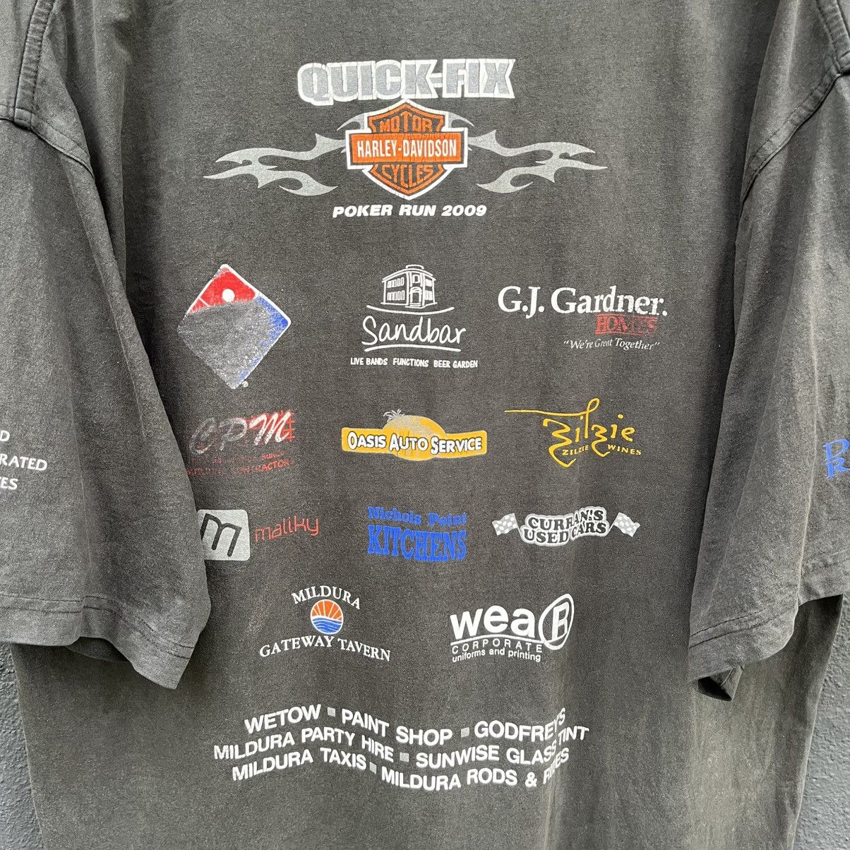 Vintage Thrashed Faded Vintage Poker Run by Johnny Bobbin Shirt Size US XL / EU 56 / 4 - 2 Thumbnail