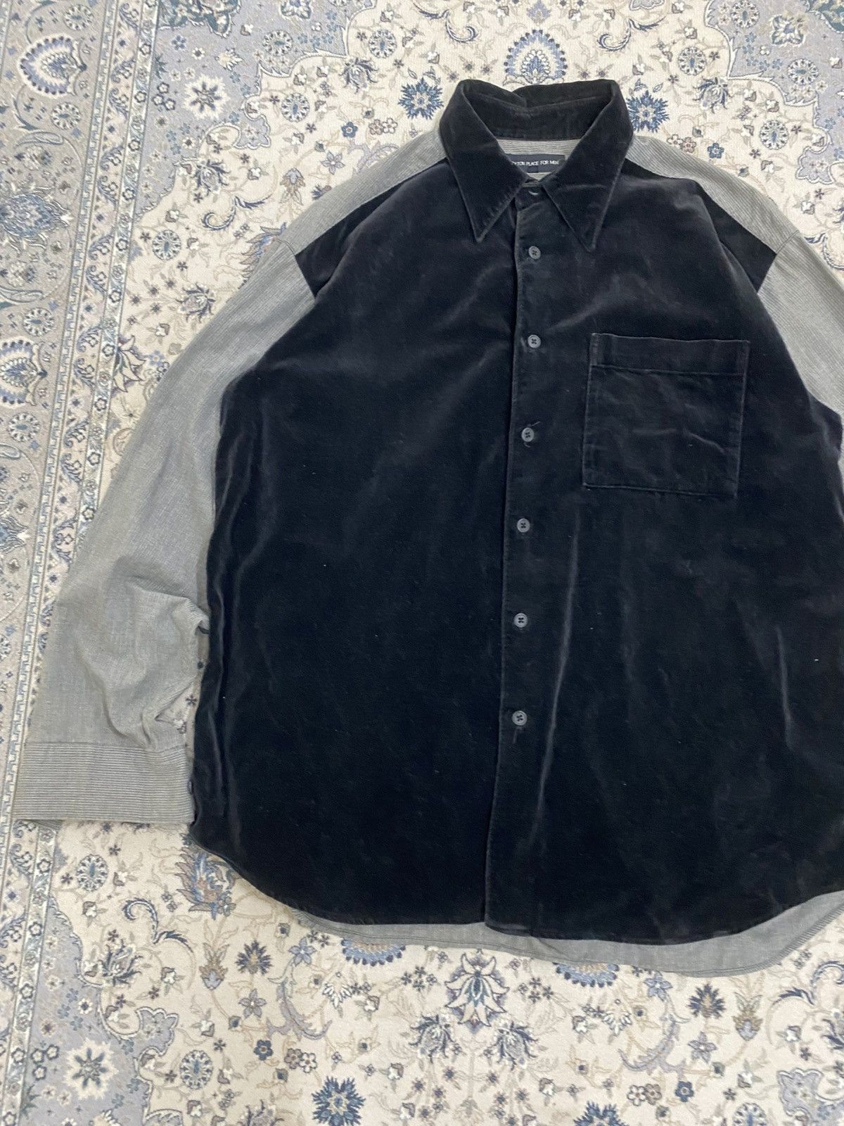 PPFM VINTAGE PPFM VELVET LONGSLEEVE SHIRT PUNK GRUNGE LGB Size US XL / EU 56 / 4 - 3 Thumbnail
