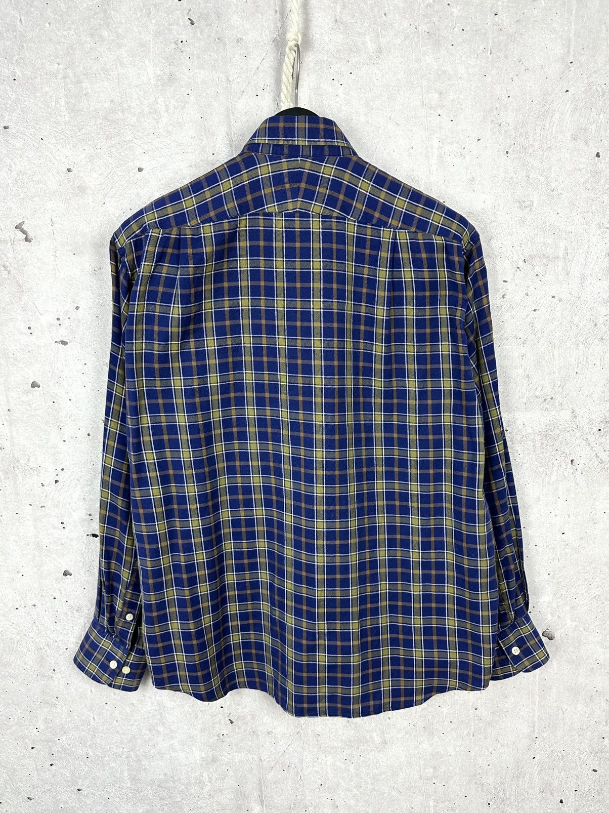 Burberry Vintage Burberrys Check Long Sleeve Logo Shirt Size US L / EU 52-54 / 3 - 8 Thumbnail