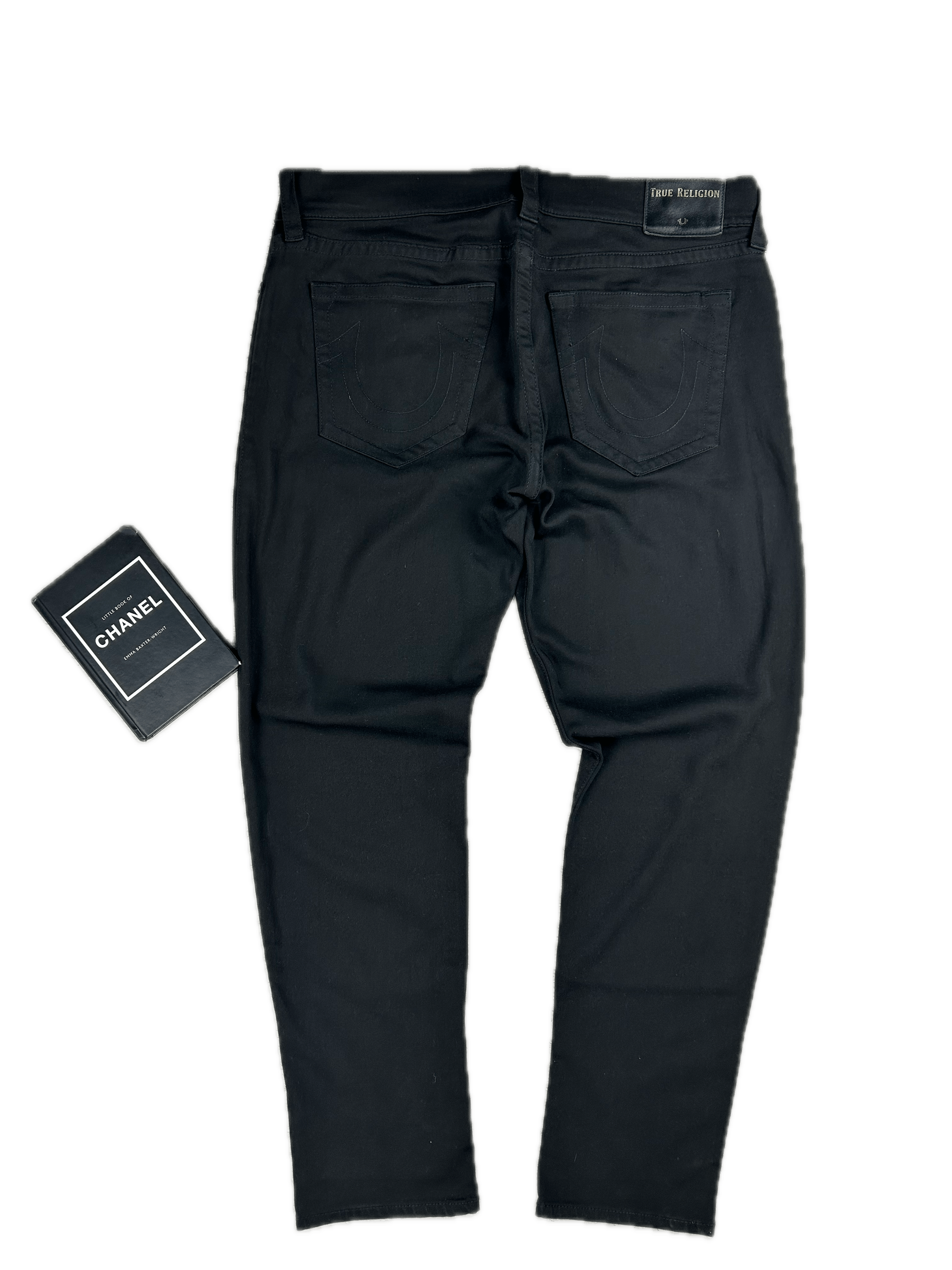 True Religion × Vintage True Religion Rocco Jeans Relaxed Skinny Black Oldmoney USA Size US 38 / EU 54 - 1 Thumbnail