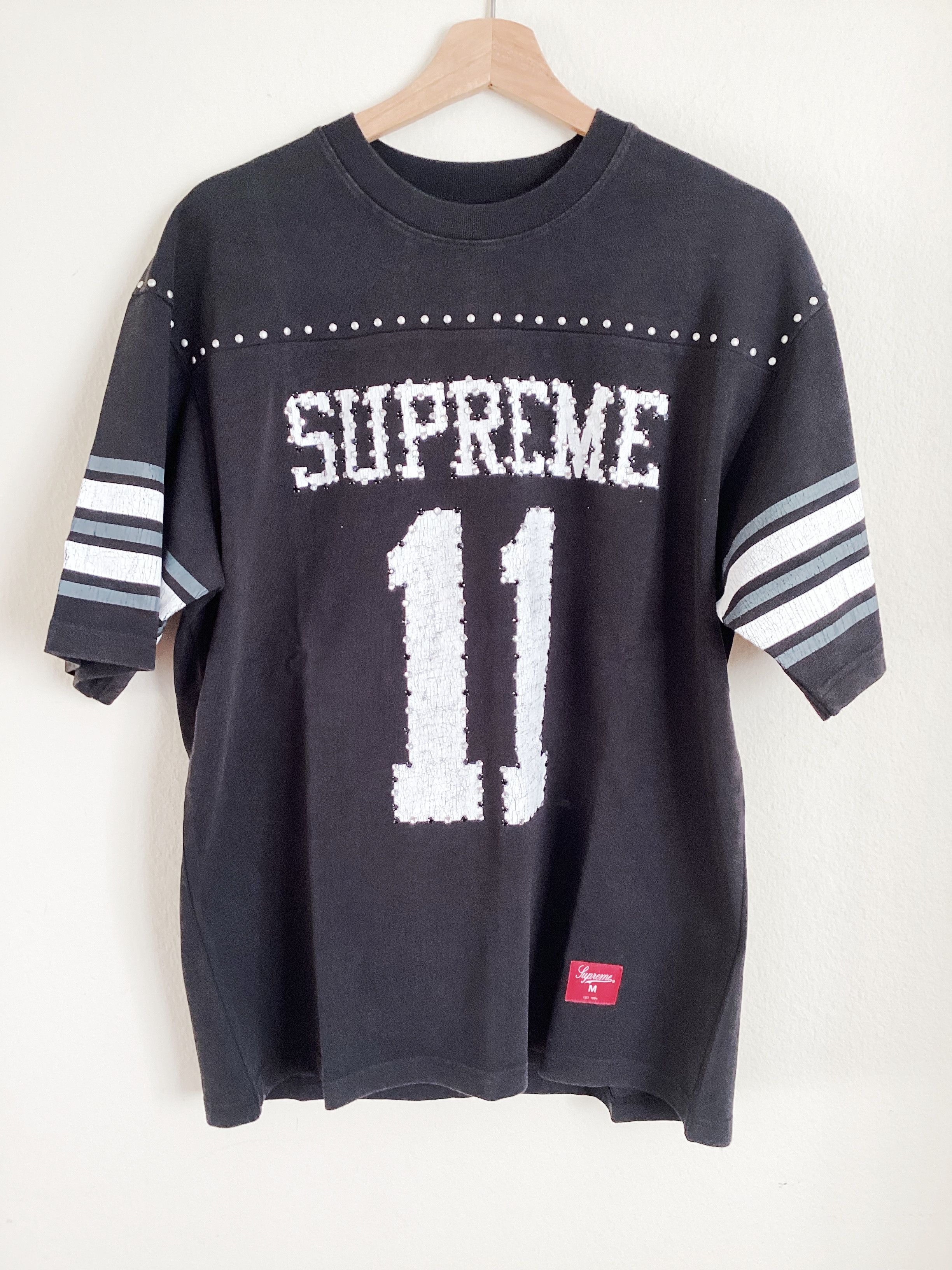 Supreme (M)Supreme Studded Football Top Black Size US M / EU 48-50 / 2 - 1 Thumbnail