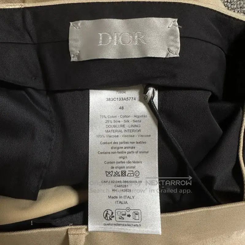 Dior Dior Khaki Cotton Blend Casual Trousers . Size US 34 / EU 50 - 3 Thumbnail