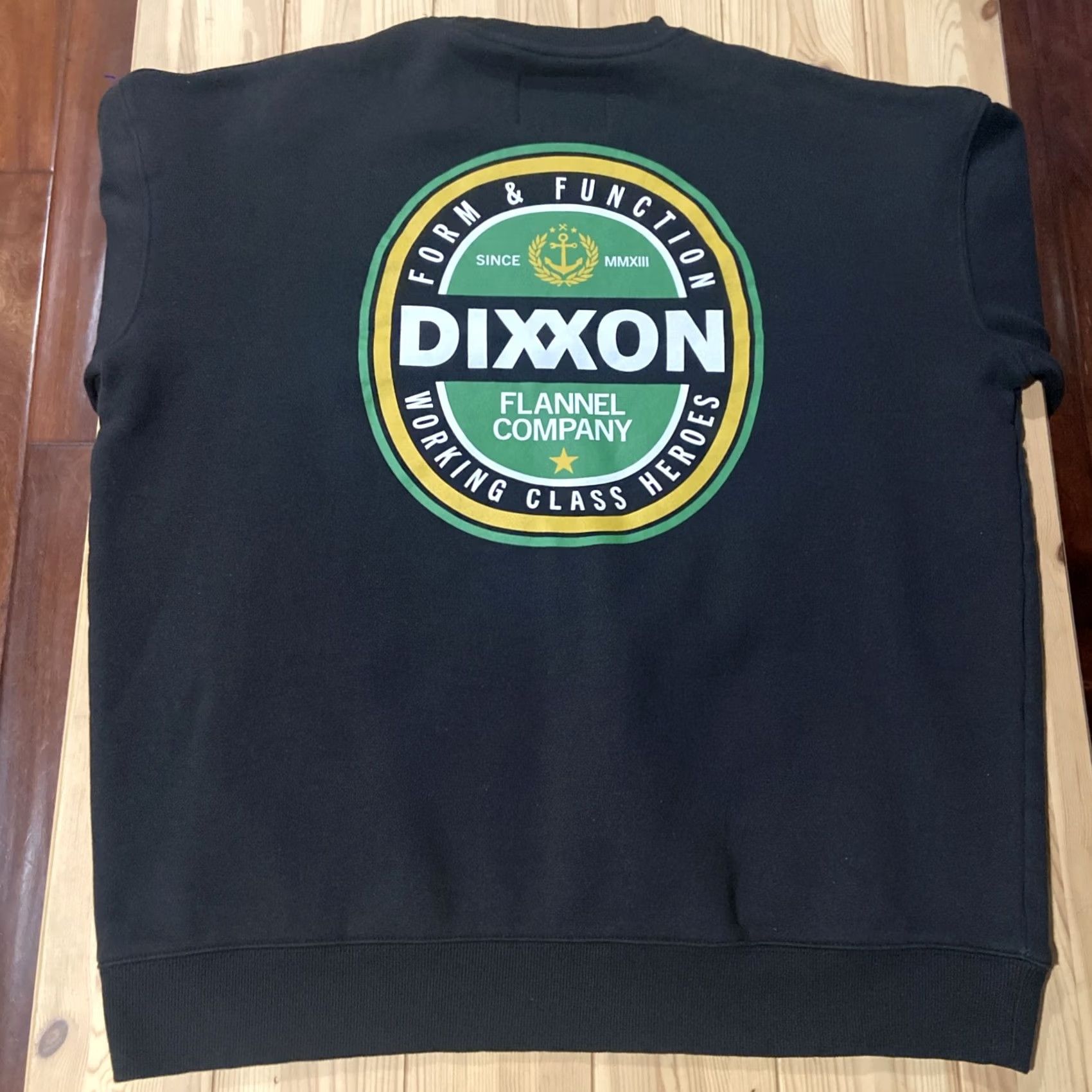 CO Dixxon Sweatshirt 2XL Black Pullover Hooded Logo Graphic Print Regular Mens Long Sleeve Fleece Cotton Blend Moisture Wicking Pockets Size US XXL / EU 58 / 5 - 7 Thumbnail