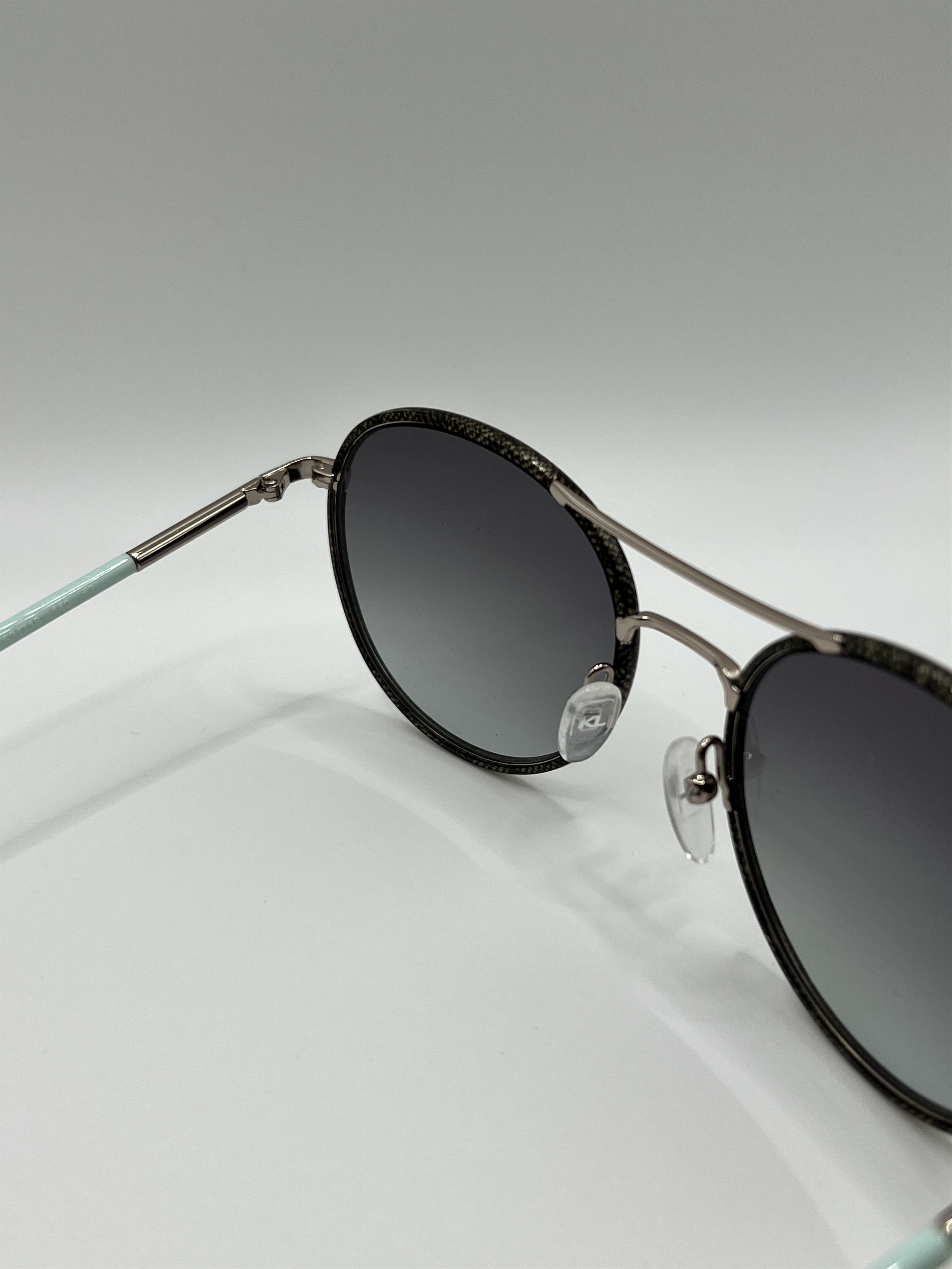 Karl Lagerfeld Karl Lagerfeld KL241S Round Sunglasses Mint Arms Size ONE SIZE - 7 Thumbnail