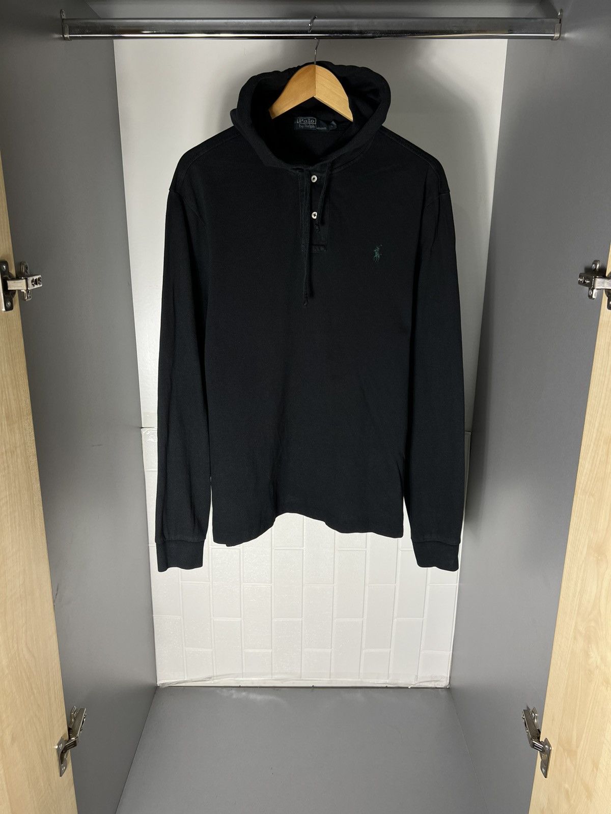 Polo Ralph Lauren VINTAGE POLO RALPH LAUREN HOODIE RETRO DESIGNER CASUAL 90s Size US L / EU 52-54 / 3 - 1 Thumbnail