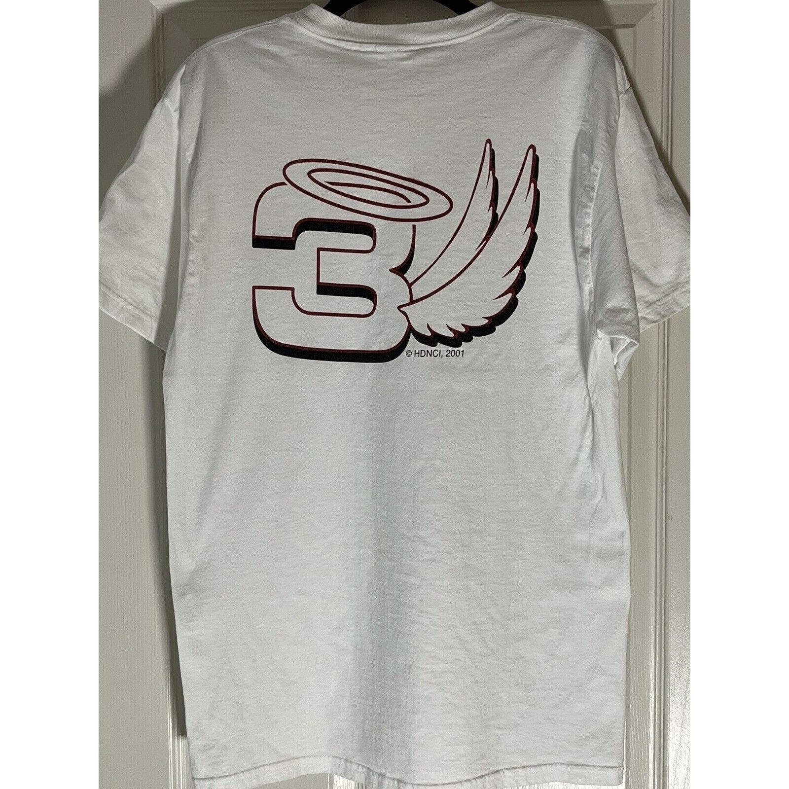 Other Vtg Dale Earnhardt Angel Wings Tee Large White 2001 NASCAR Size US L / EU 52-54 / 3 - 1 Thumbnail
