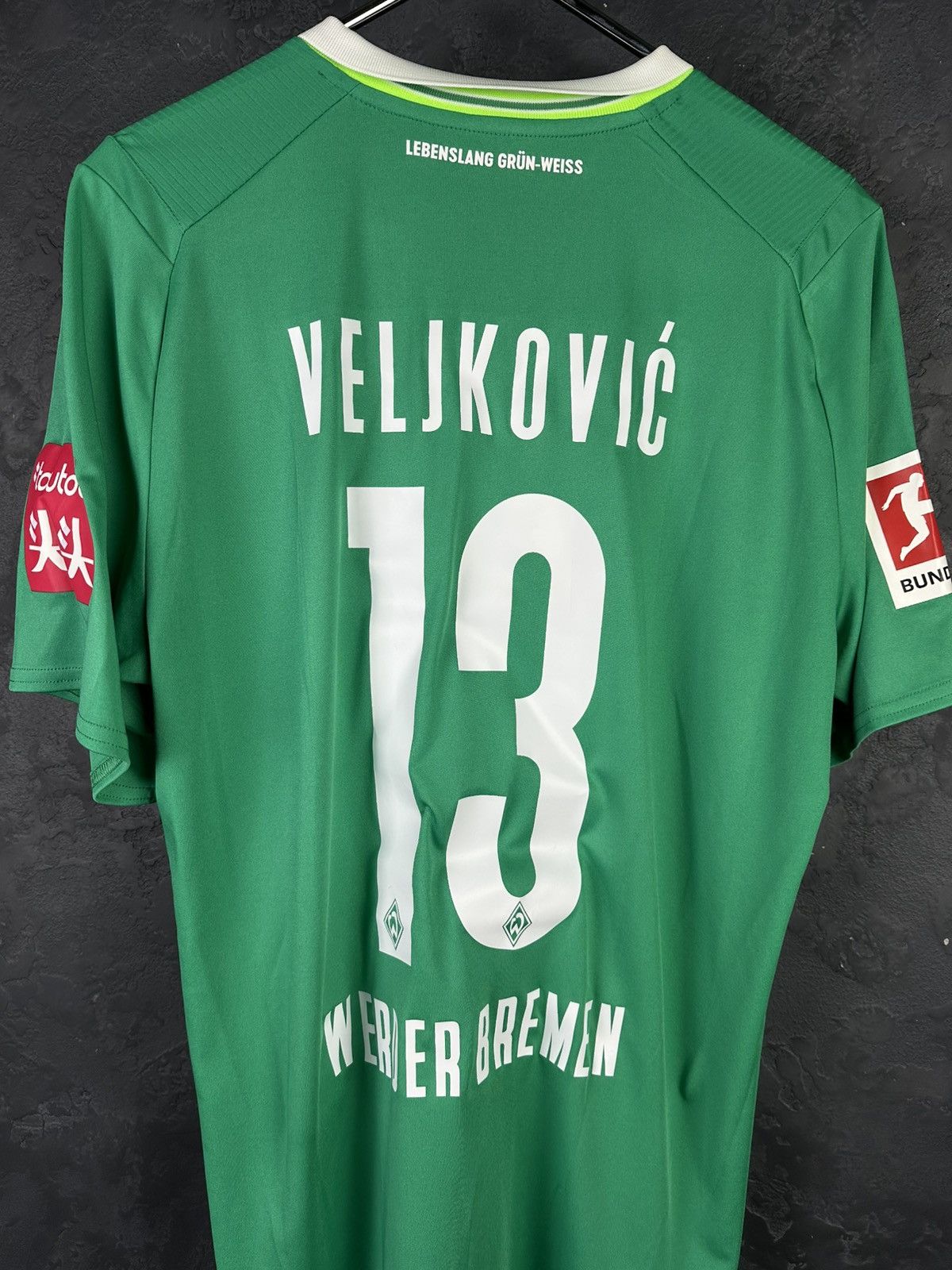 Umbro Umbro Werder Bremen VELCOVIC 13 Soccer Jersey Shirt Football Size US L / EU 52-54 / 3 - 6 Thumbnail