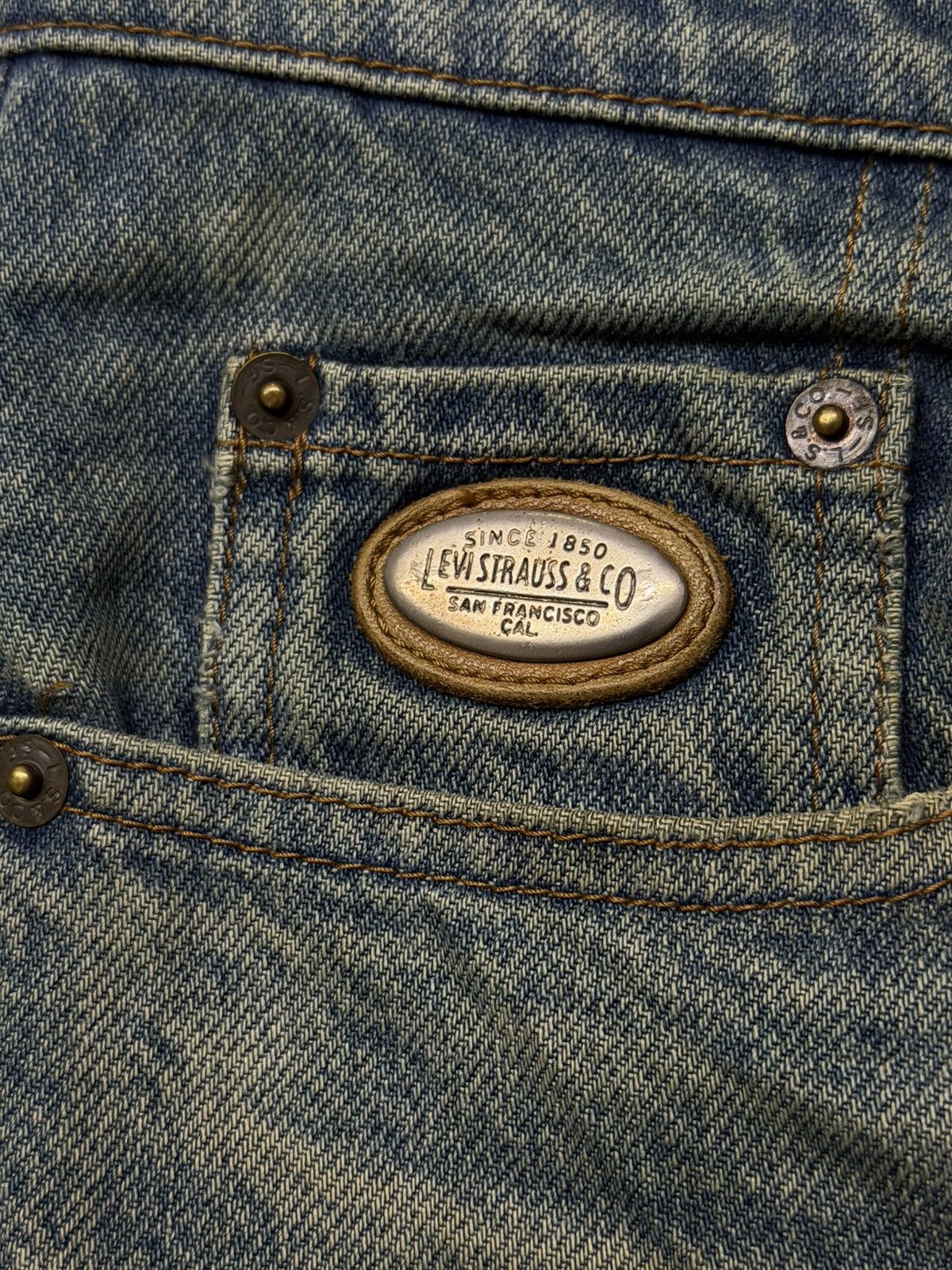 Levi's Vintage Clothing Vintage 90s Levi’s Original Riveted Blue Jeans Big E Japan Size US 32 / EU 48 - 9 Thumbnail