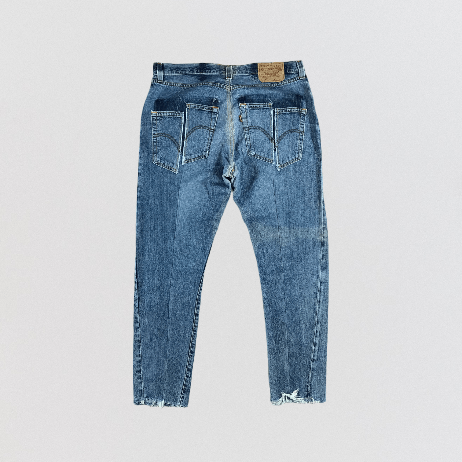 Levi's × Vintage 90s Vintage Blue Wash Levis 501 Jeans-JM2219 Size US 37 - 2 Thumbnail