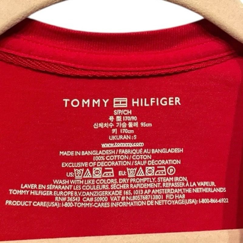 Tommy Hilfiger Tommy Hilfiger Mens Red Short Sleeve Cotton Tee Size US S / EU 44-46 / 1 - 6 Thumbnail