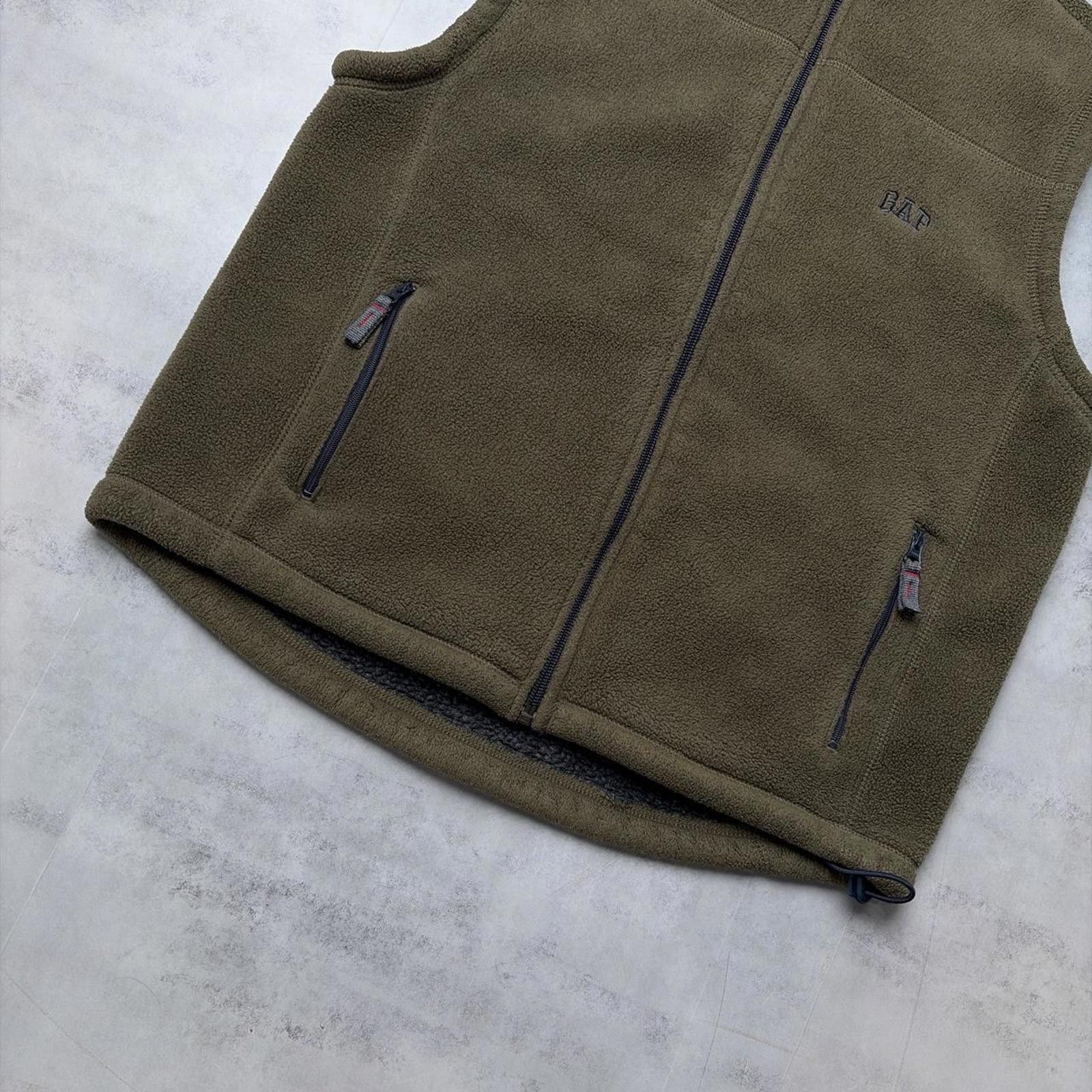 Gap Y2K Brown Gap Grunge Fleece Vest Size US XS / EU 42 / 0 - 5 Thumbnail