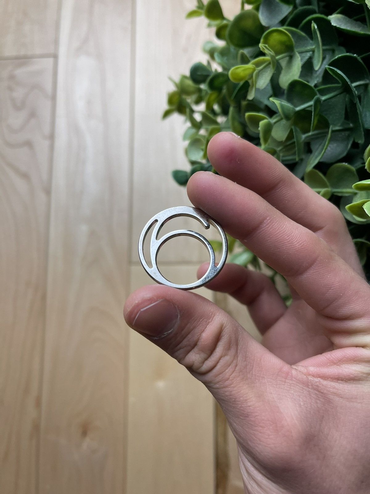 Maison Margiela Maison Margiela ‘6’ Silver Ring Size ONE SIZE - 3 Thumbnail