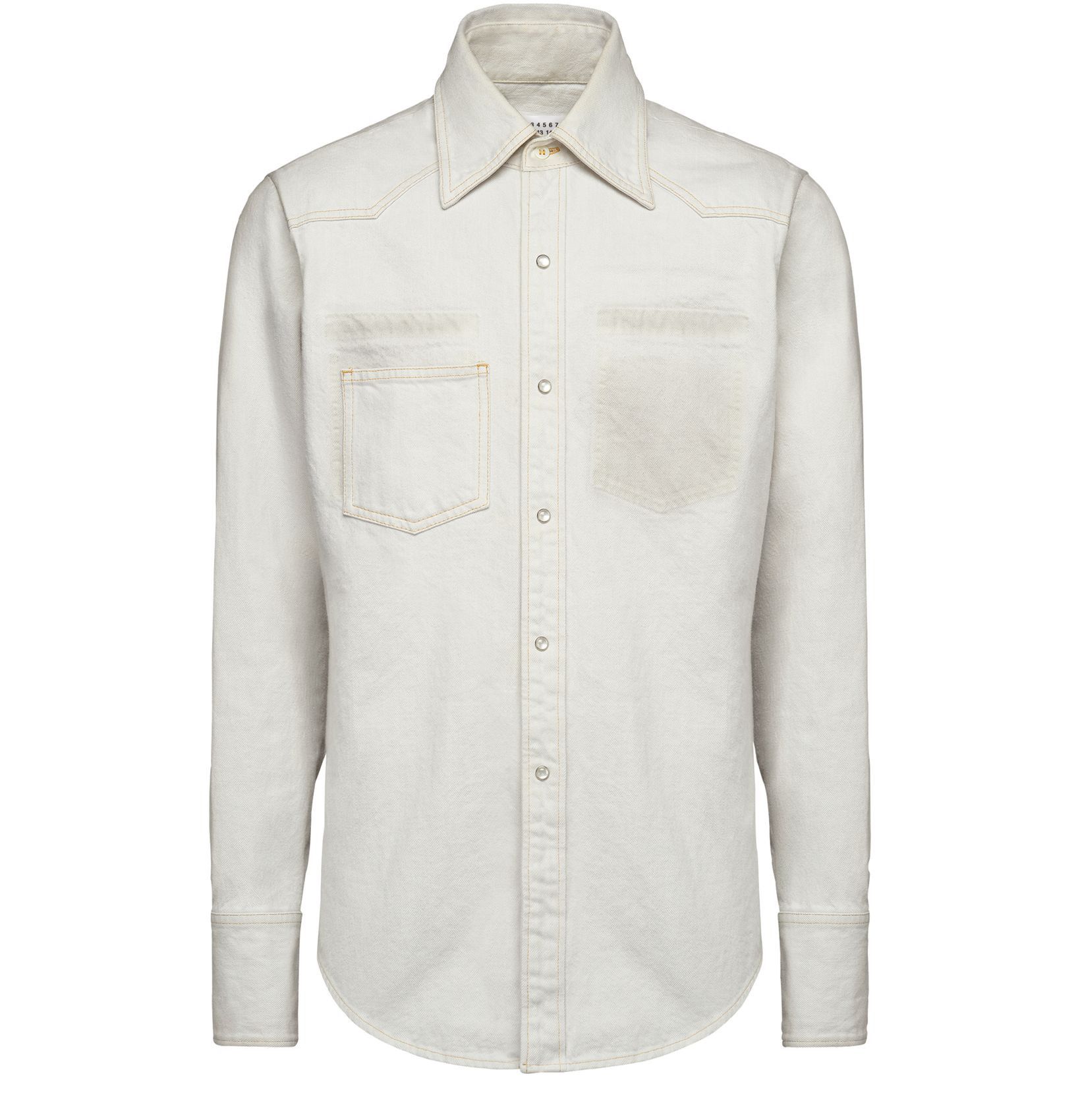 image of Maison Margiela O1W1Db10324 Shirts In Ice, Men's (Size Large)