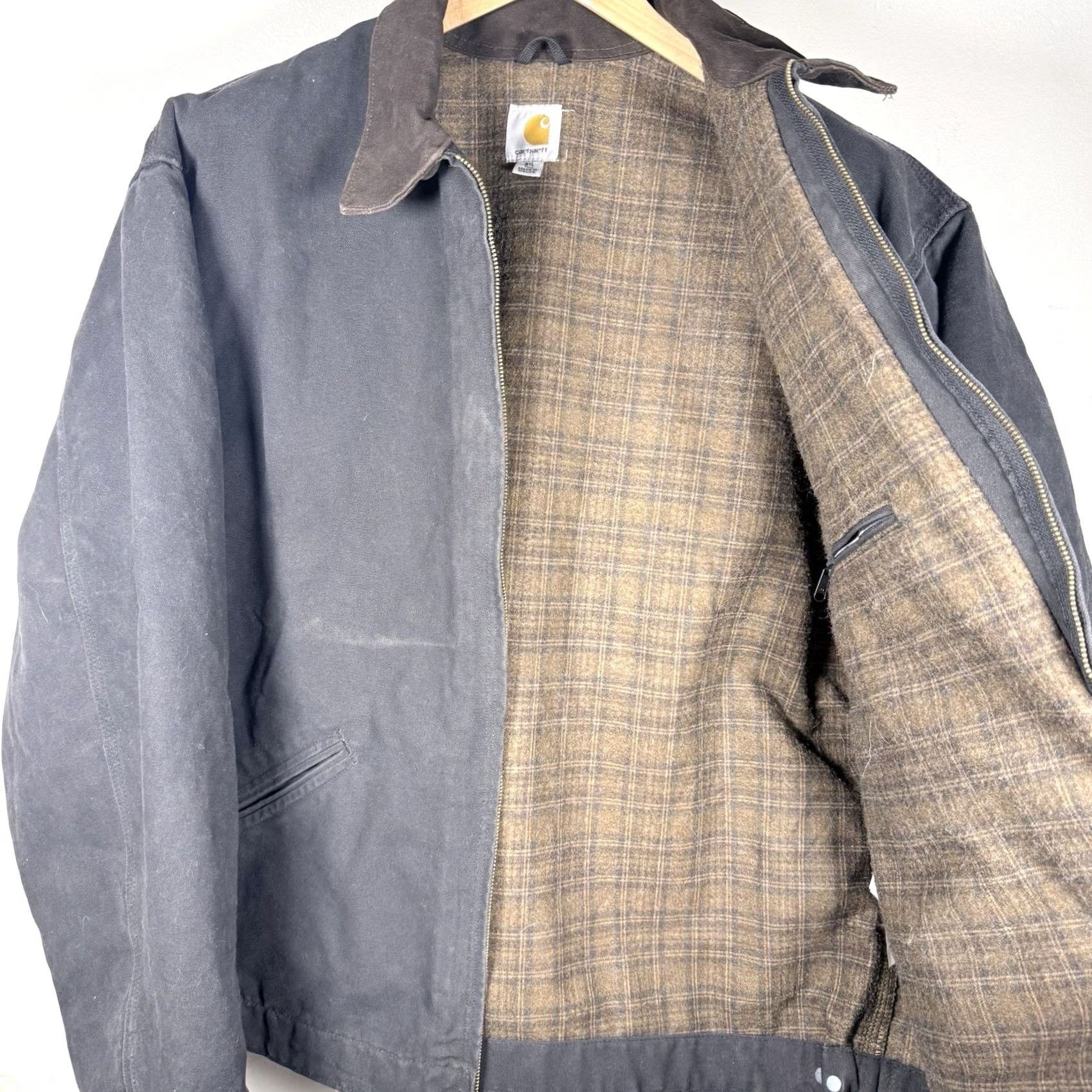Carhartt VINTAGE Carhartt J97 Blk Size 3XL Tall Detroit Jacket Bomber Shirt Mens Size US XXL / EU 58 / 5 - 4 Thumbnail