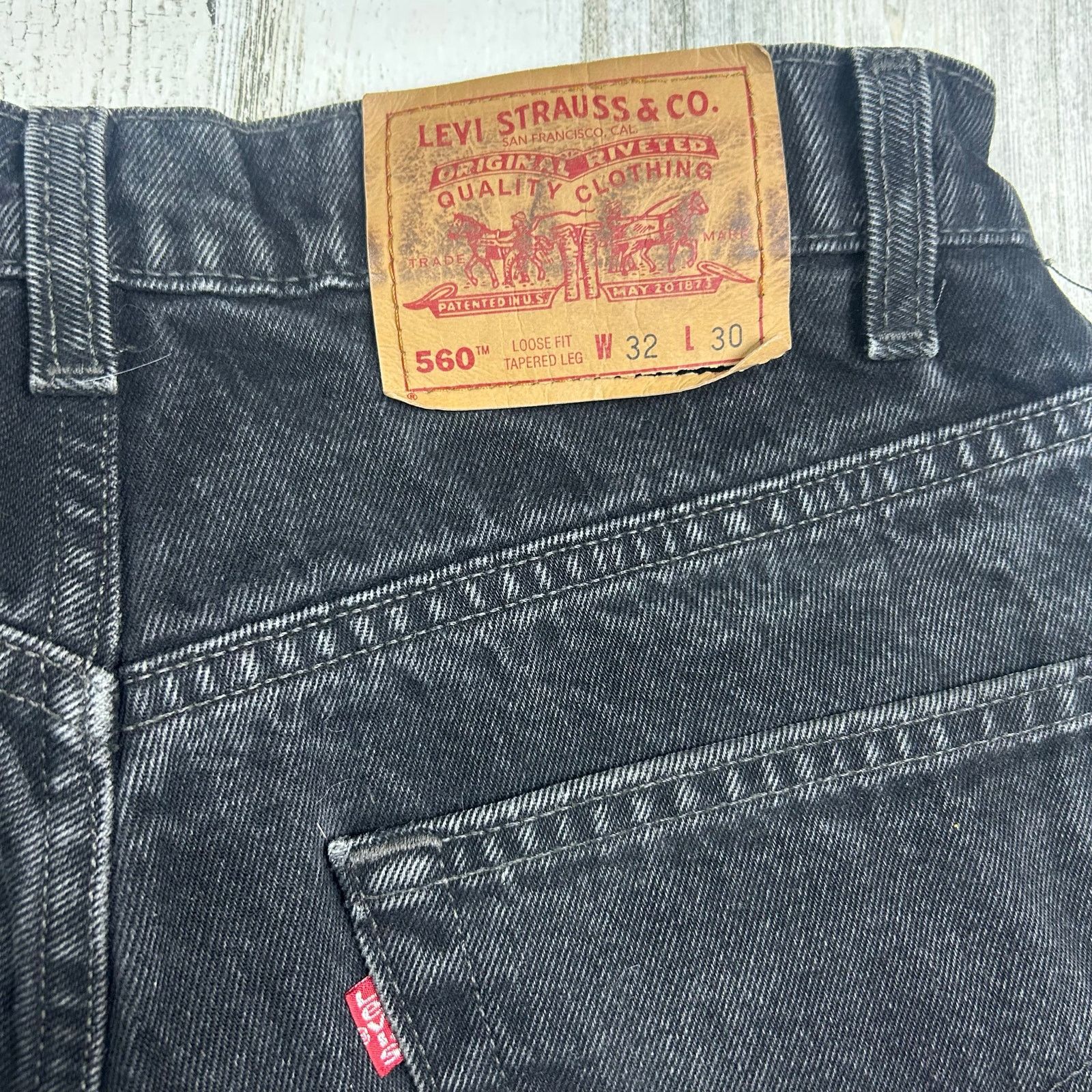 Levi's × Vintage Vintage 1990s 560 Black Levis Size US 32 / EU 48 - 10 Thumbnail