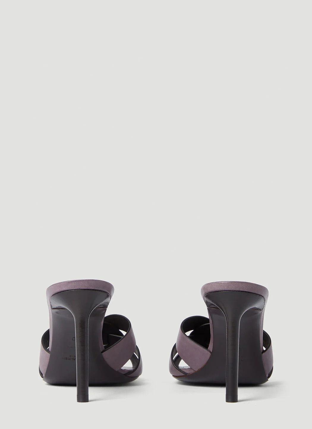 Saint Laurent Paris o1s1wg111024 Tribute Mules in Smooth Leather in Purple Size US 9 / IT 39 - 4 Thumbnail