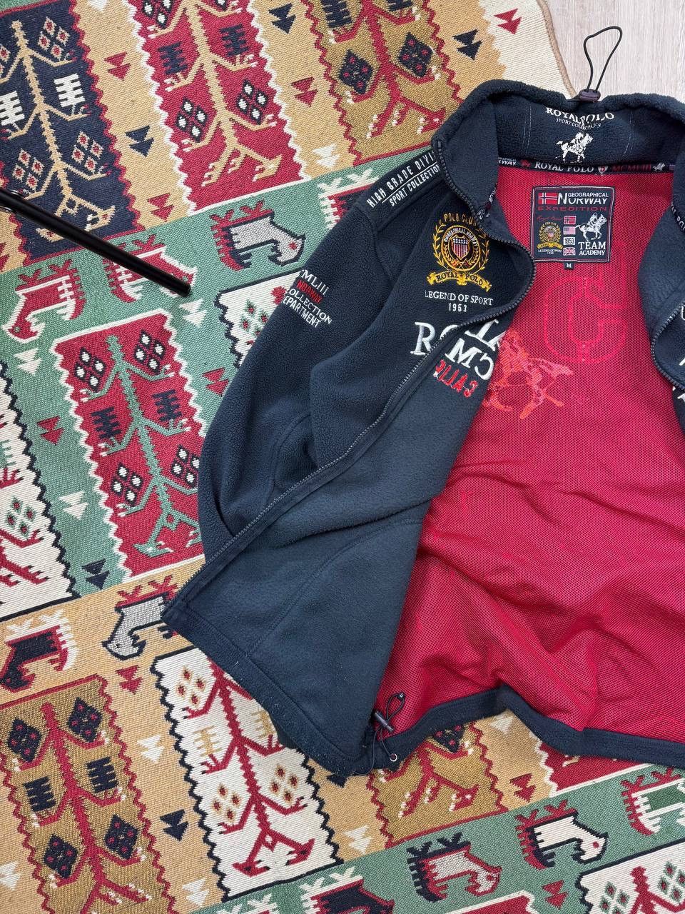 Japanese Brand × Vintage Vintage Royal Polo Y2K Fleece Zip Up Hoodie Size US M / EU 48-50 / 2 - 7 Thumbnail