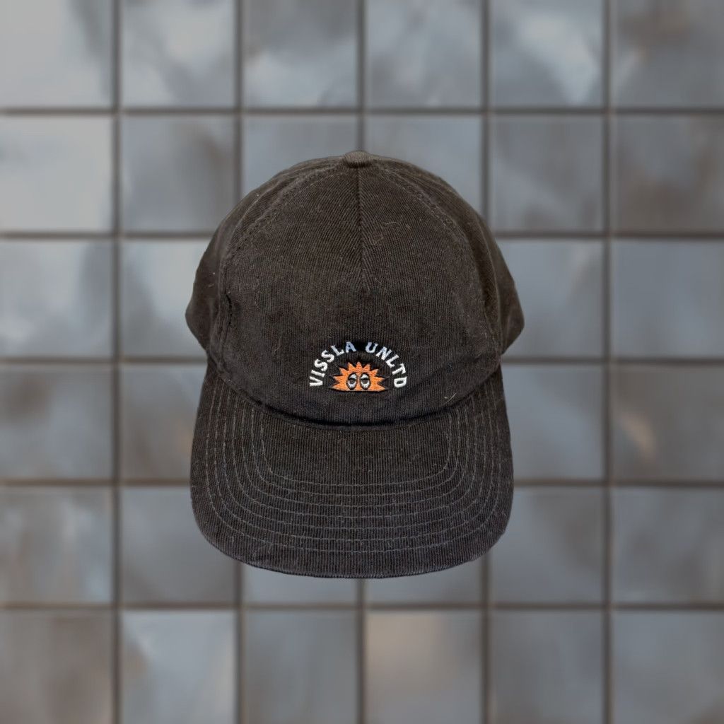 Vissla VISSLA Hat Cap Mens Black One Size Unltd Corduroy Strapback Dad Hike Skate Size ONE SIZE - 1 Thumbnail