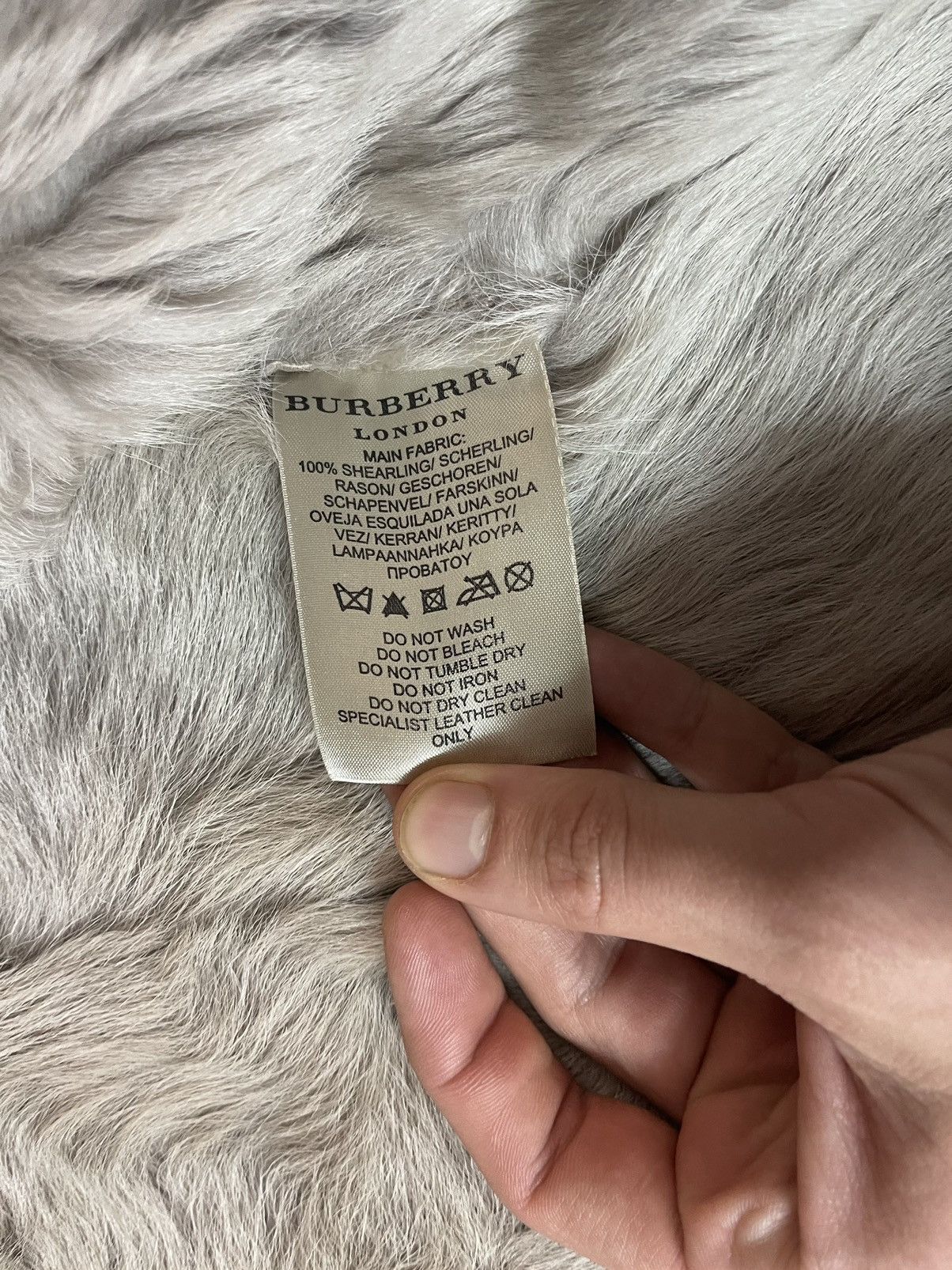 Burberry × Genuine Leather Burberry real fur + Leather fuzzy shearling biker jacket Size S / US 4 / IT 40 - 11 Thumbnail