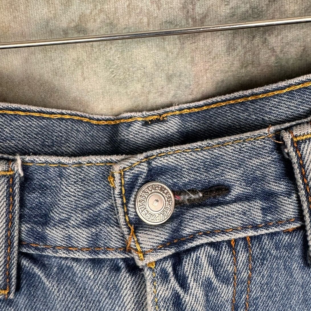 Levi's × Vintage VTG Y2K Levis 550 Denim Jeans Sz 33x34 Blue Straight Leg Size US 33 - 9 Thumbnail