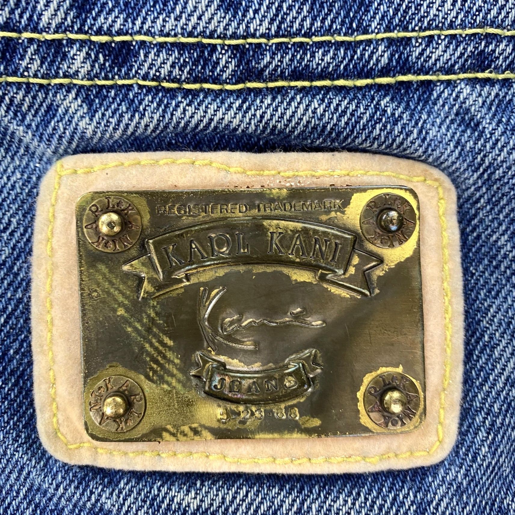 Karl Kani VINTAGE Karl Kani Jacket Mens L Denim Military Button 90s Hip Hop Streetwear Blue Mens Size US L / EU 52-54 / 3 - 4 Thumbnail