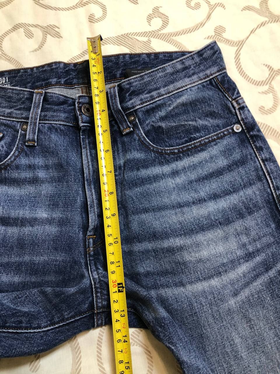 G-Star G STAR RAW 3301 Regular Tapered Jeans Button Fly Size US 29 - 14 Thumbnail