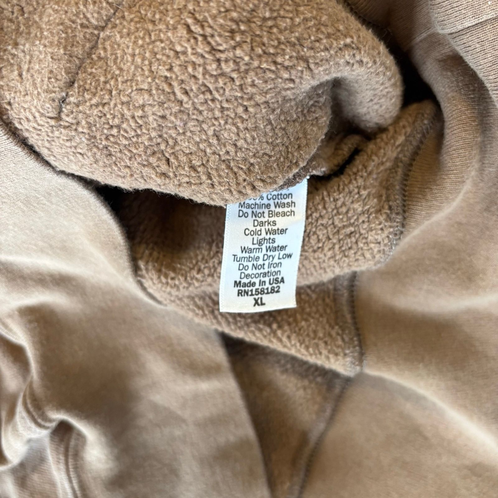 Vintage y2k brown earthtone boss spellout heavyweight hoodie Size US XL / EU 56 / 4 - 5 Thumbnail