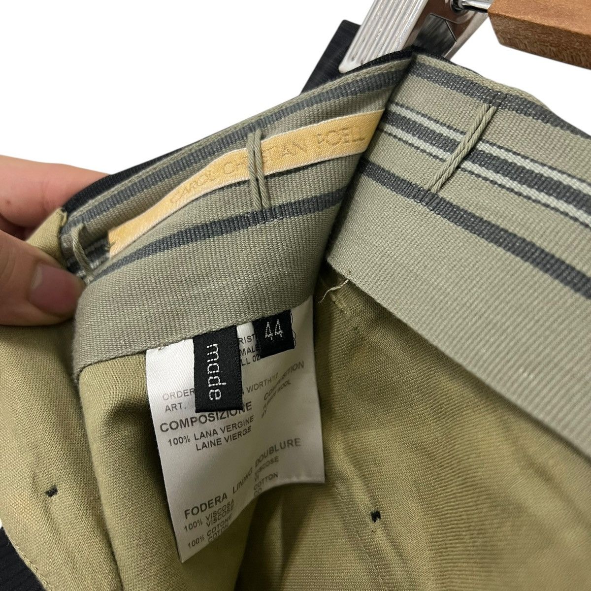 Carol Christian Poell Ccp pinstripe pants Size US 30 / EU 46 - 6 Thumbnail