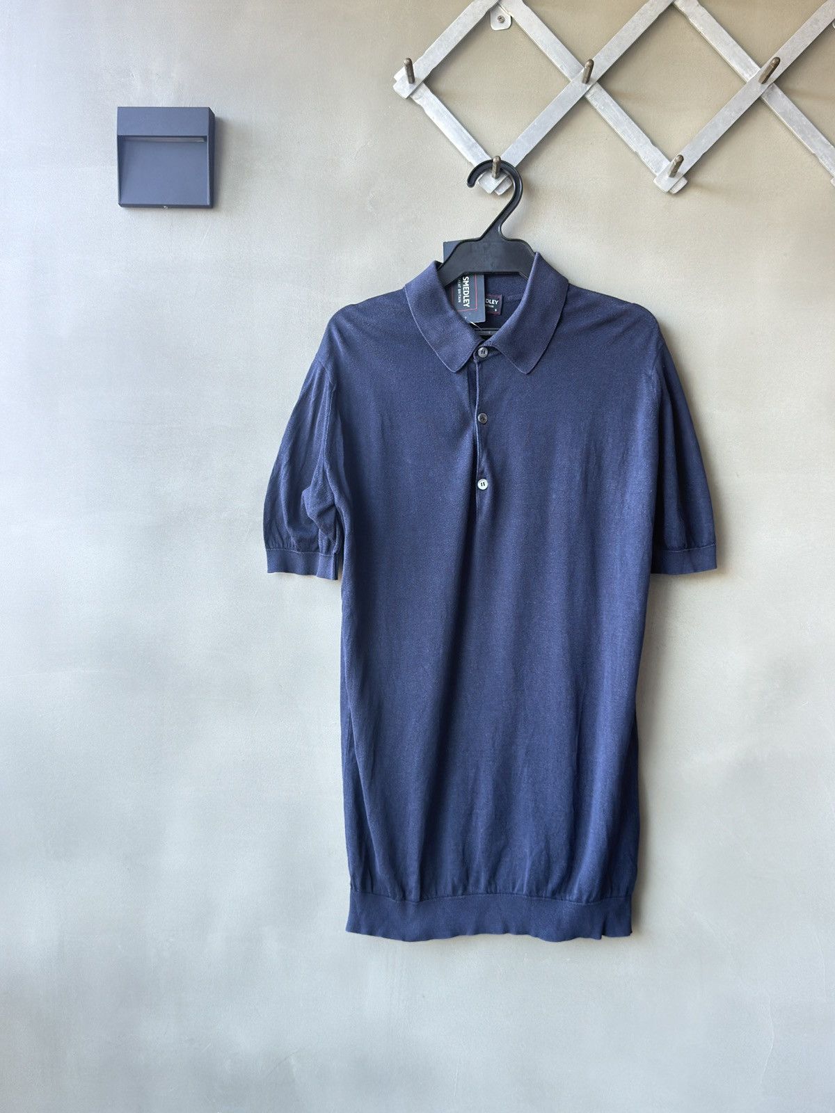 John Smedley John Smedley England Made Sea Island Cotton Mens Polo Shirt Size US S / EU 44-46 / 1 - 1 Thumbnail