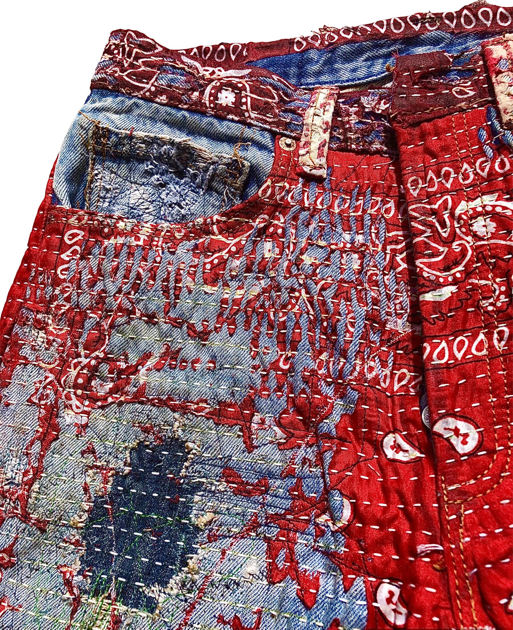 Japanese Brand × Levi's × Vintage 🇯🇵 1/1 Vintage Levis Selvedge Single R Uroboros Kofu Jeans Size US 30 / EU 46 - 7 Thumbnail
