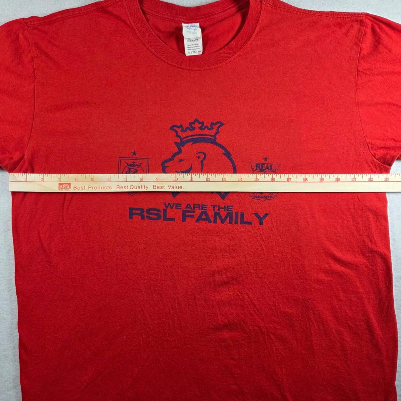 Gildan GILDAN Mens T-shirt XL Red Soccer Fanwear Real Salt Lake Size ONE SIZE - 6 Thumbnail
