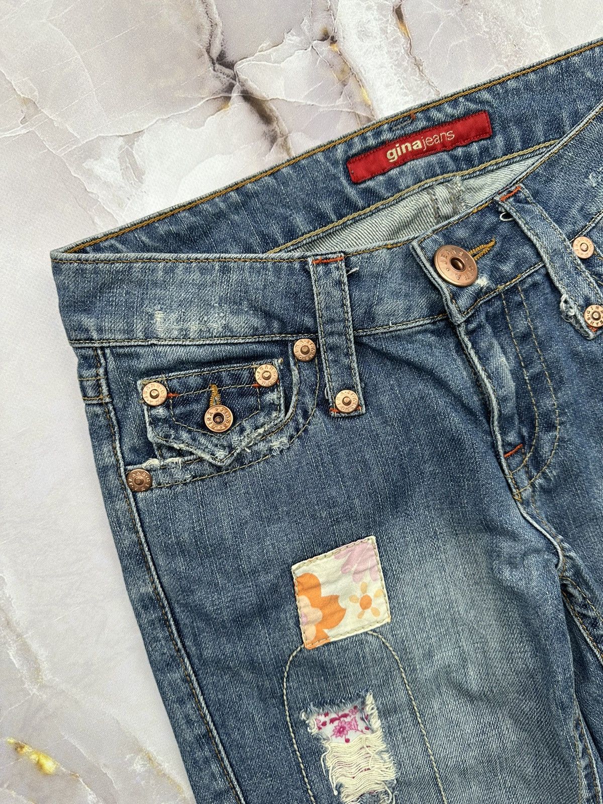 Japanese Brand Vintage Flared Jeans Size 26" / US 2 / IT 38 - 2 Thumbnail