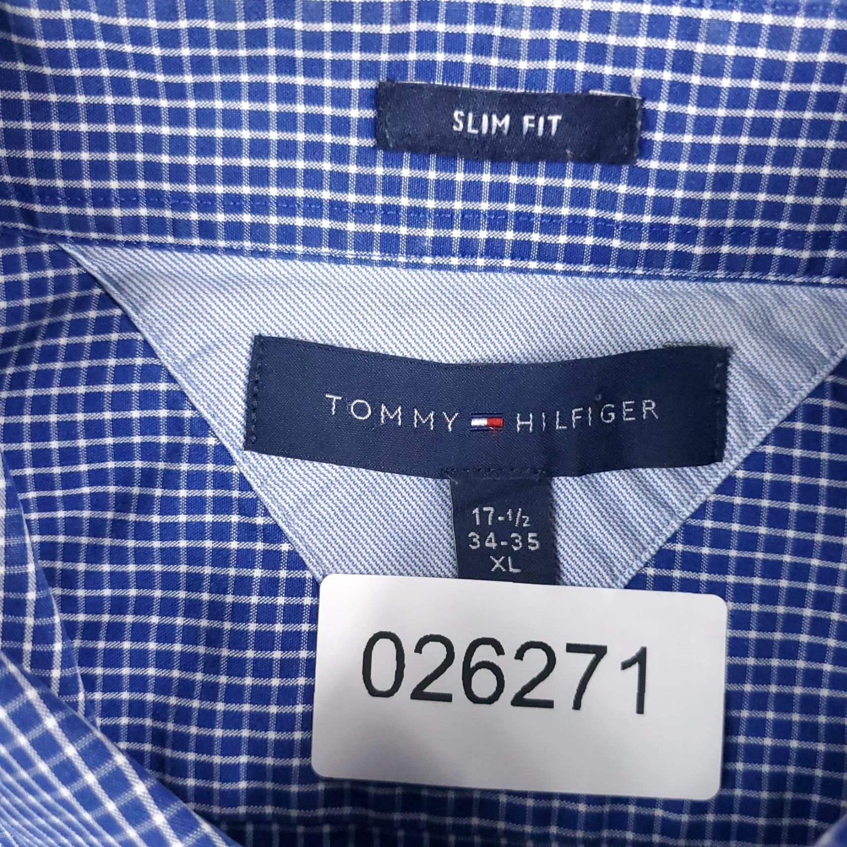 Tommy Hilfiger Tommy Hilfiger Shirt Mens XL Blue Check Button-Up Long Sleeve Casual Dressy Button-Down Modern Preppy Mens XL Blue Check Shirt Size US XL / EU 56 / 4 - 8 Thumbnail