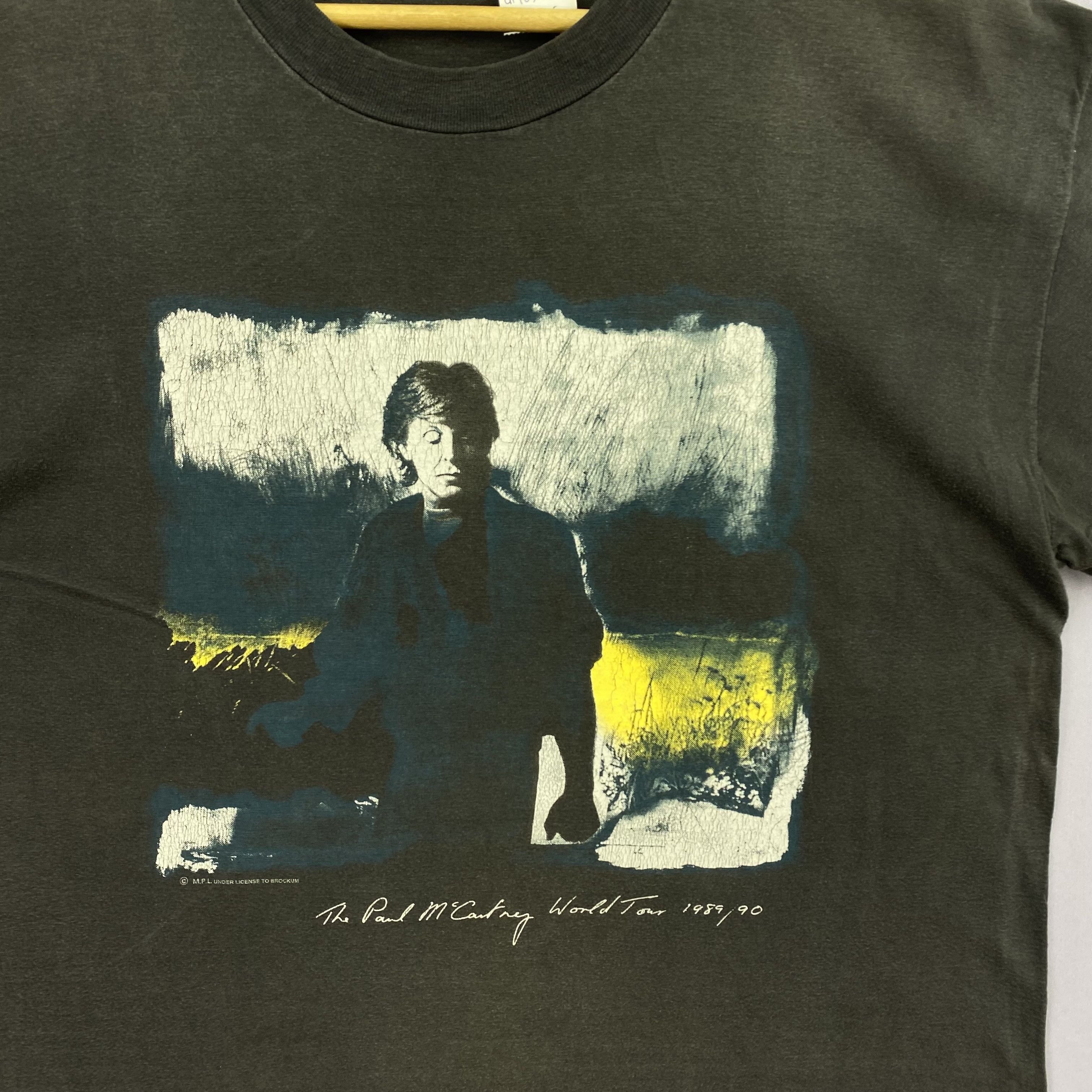 Band Tees Vintage 80s Paul McCartney World Tour T-Shirt Tee | GF10120 Size US L / EU 52-54 / 3 - 3 Thumbnail