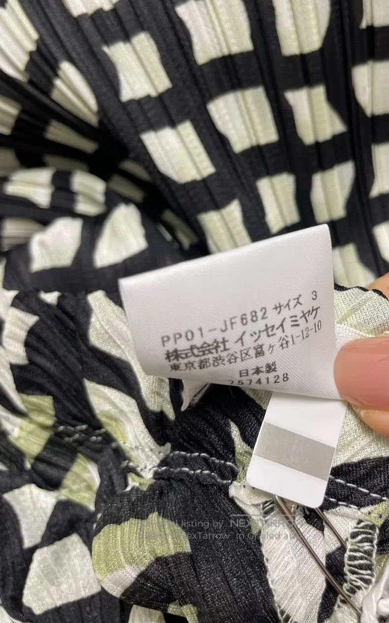 Issey Miyake Issey Miyake size:3 Black White Plaid Midi Skirt Size 22" - 4 Thumbnail