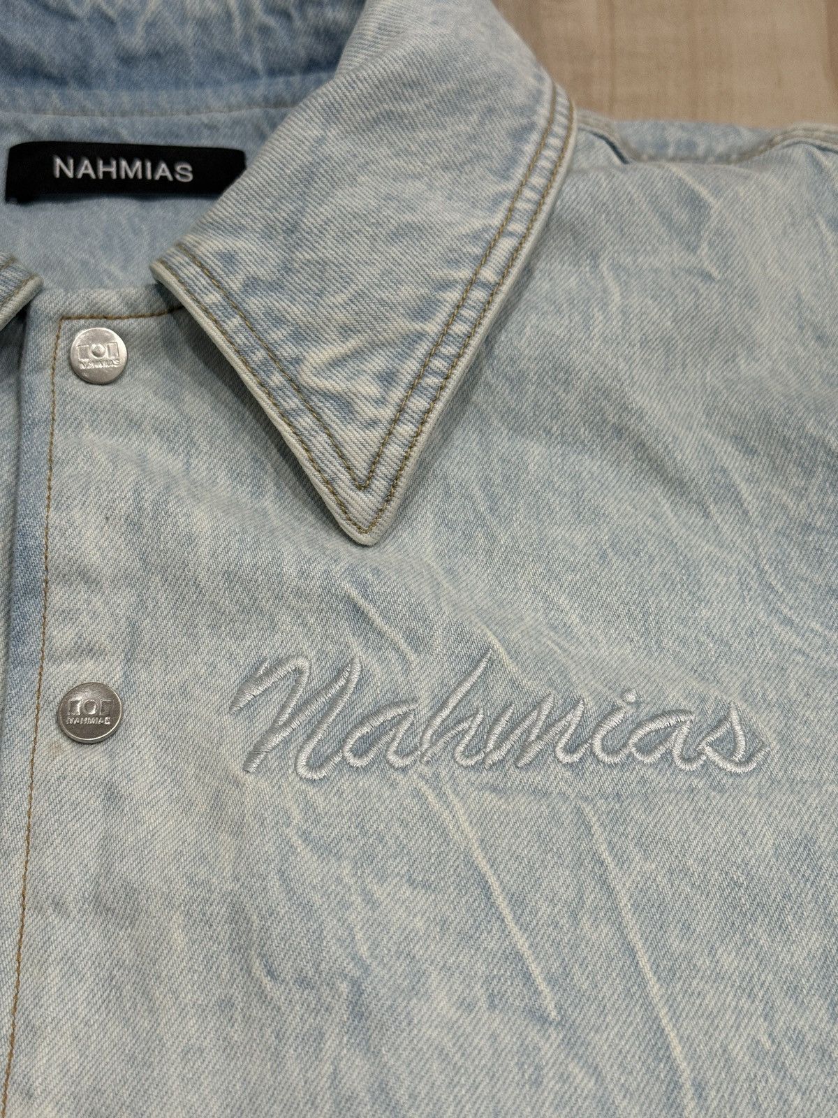 Nahmias Nahmias Miracle Academy Denim Bomber jacket Size US L / EU 52-54 / 3 - 3 Thumbnail