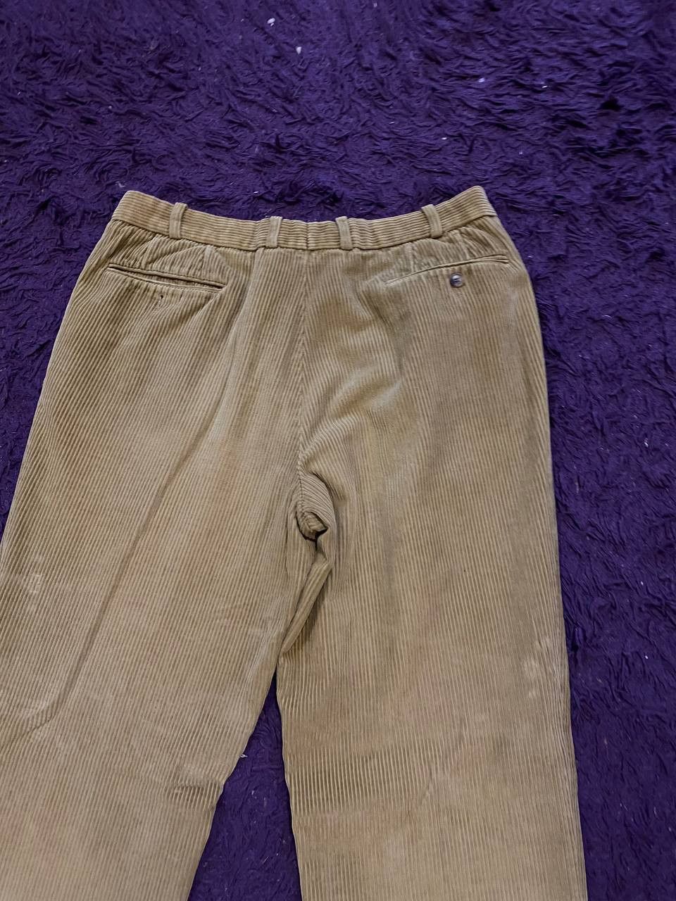 Burberry Vintage Casual Pants beige Burberry luxury super 120's Y2K Size US 33 - 19 Thumbnail