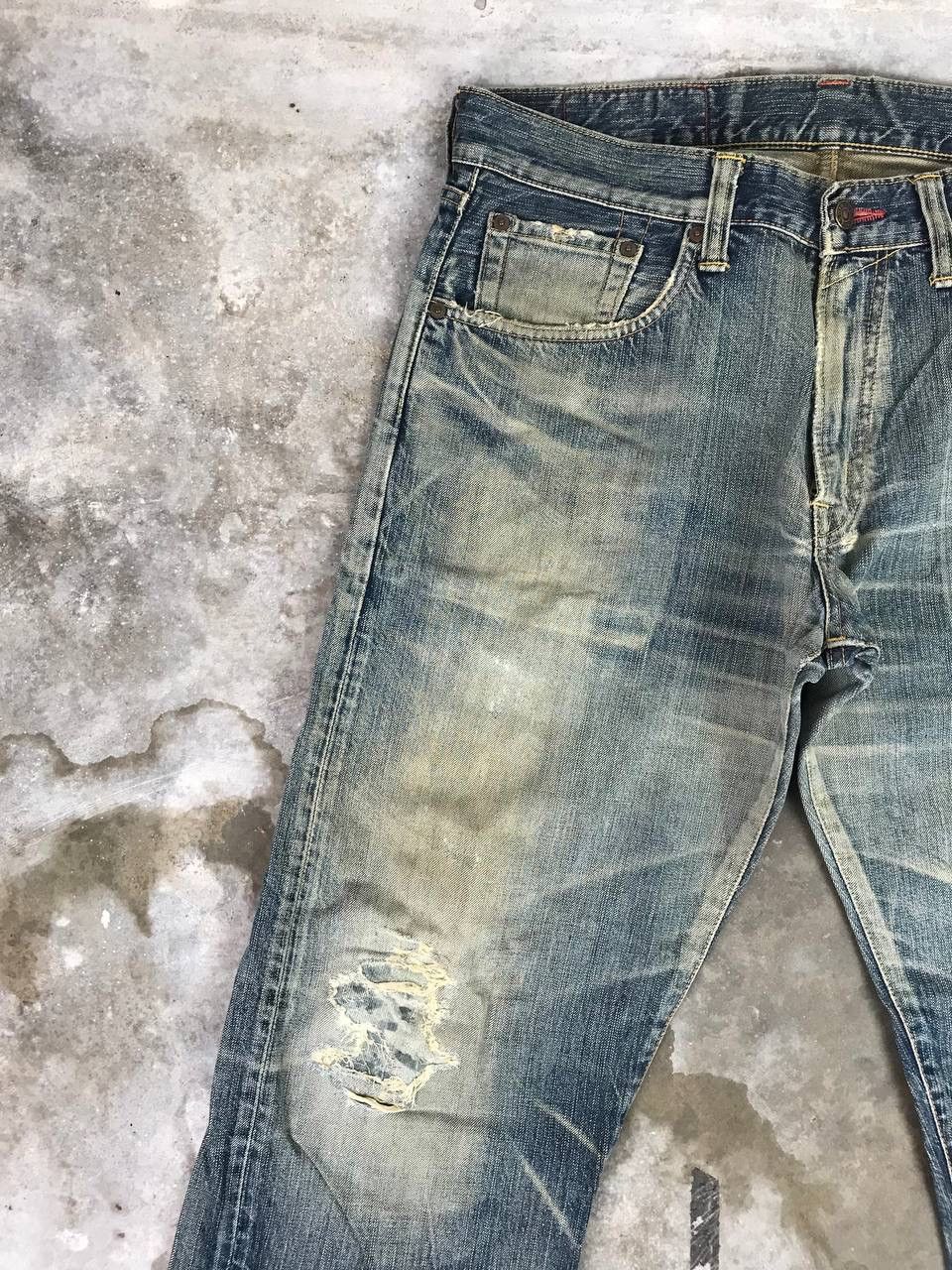 Edwin × Japanese Brand × Vintage Vintage Distressed Edwin Denim Pants Size US 36 / EU 52 - 5 Thumbnail