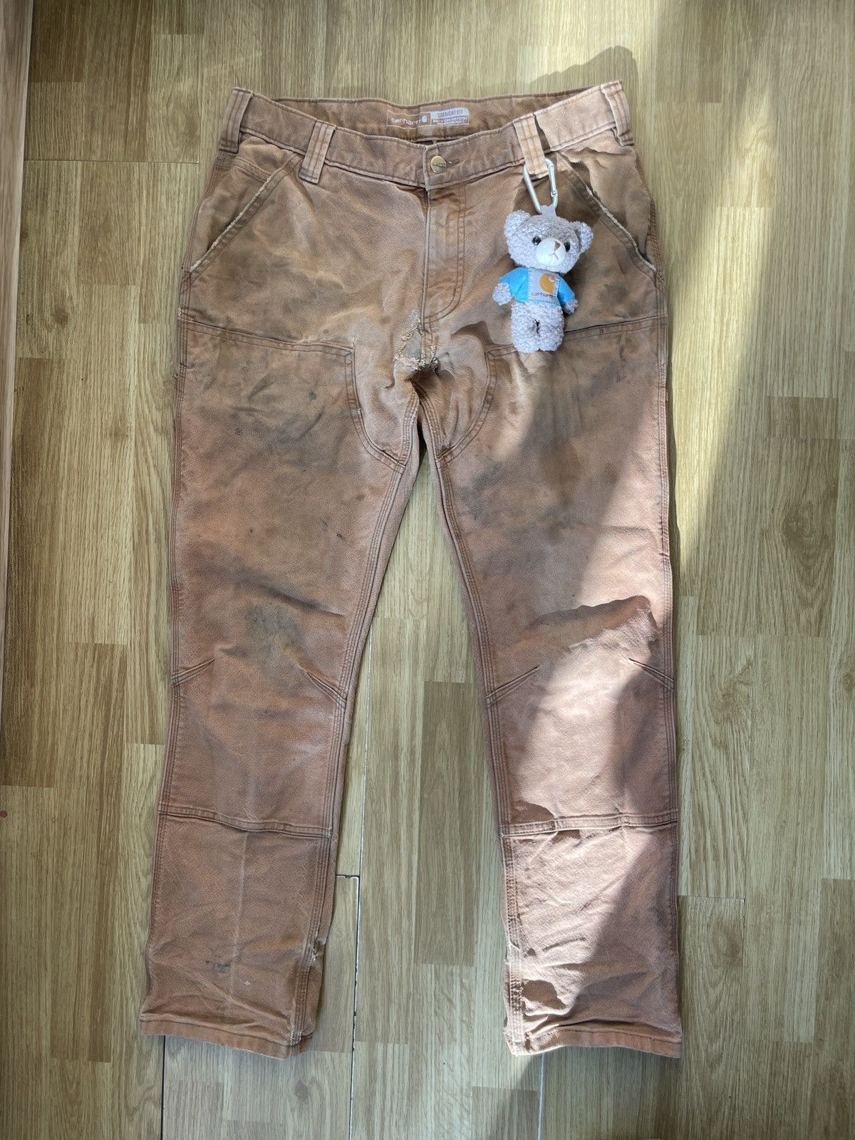 Carhartt Vintage Carhartt Double knee straight workwear denim pants Size US 32 / EU 48 - 1 Thumbnail