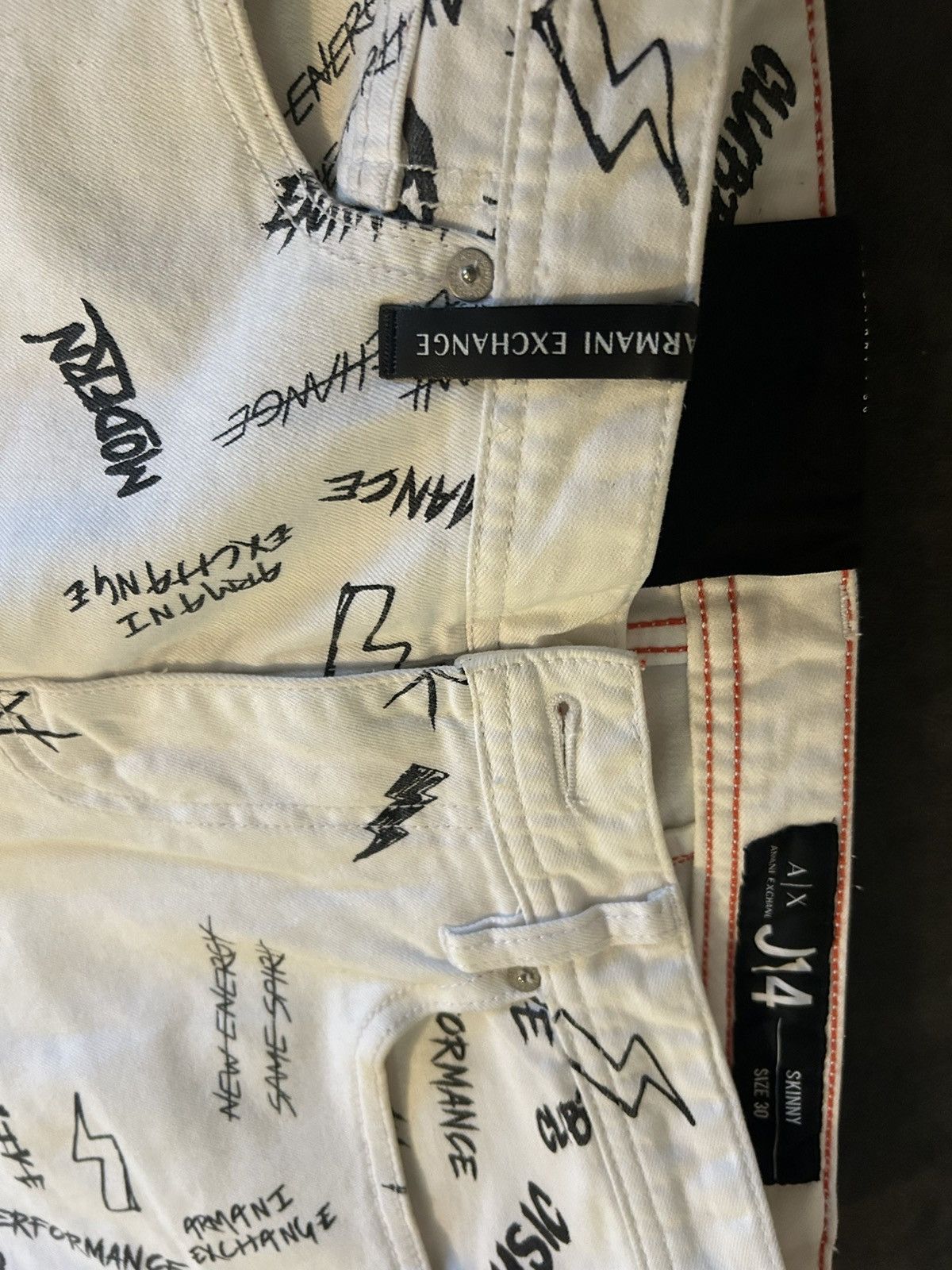 Armani Exchange Armani exchange graphic denim pants Size US 30 / EU 46 - 3 Thumbnail