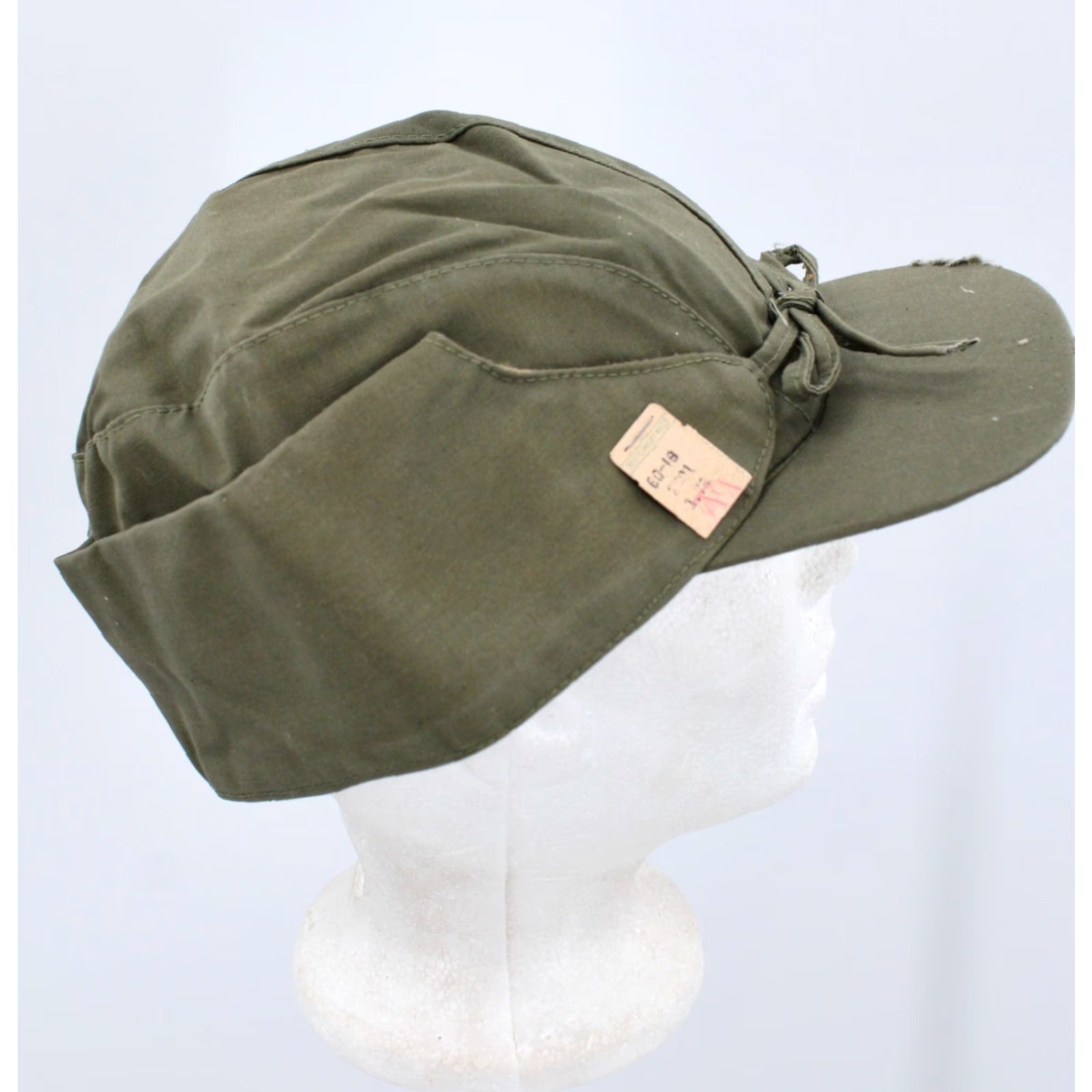 Vintage VINTAGE Men's VTG NOS 1930s Olive Green Hunter Outdoor Cap Sz 7 1/4 Hat 30s Cap Mens Green 30s Size ONE SIZE - 4 Thumbnail