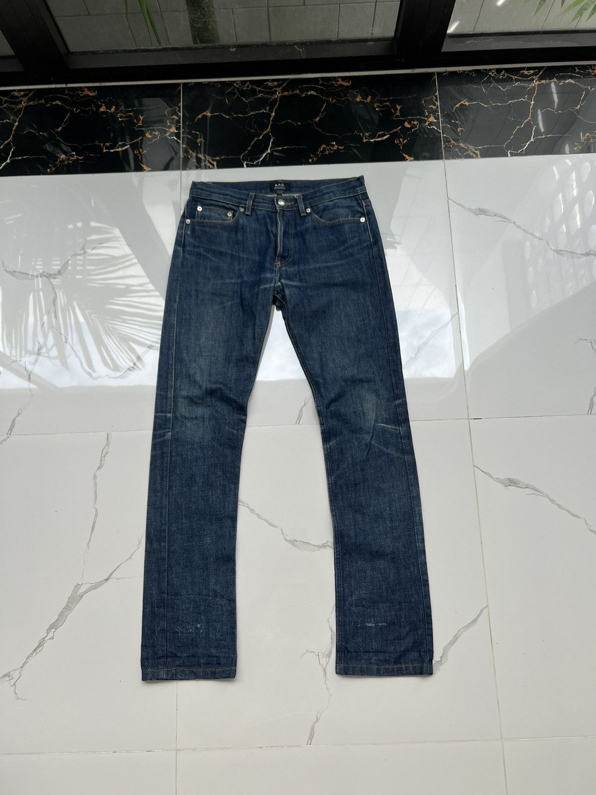 A.P.C. × Vintage 90’s APC NEW CURE H SLIM JEANS Y2K Size US 30 / EU 46 - 1 Thumbnail