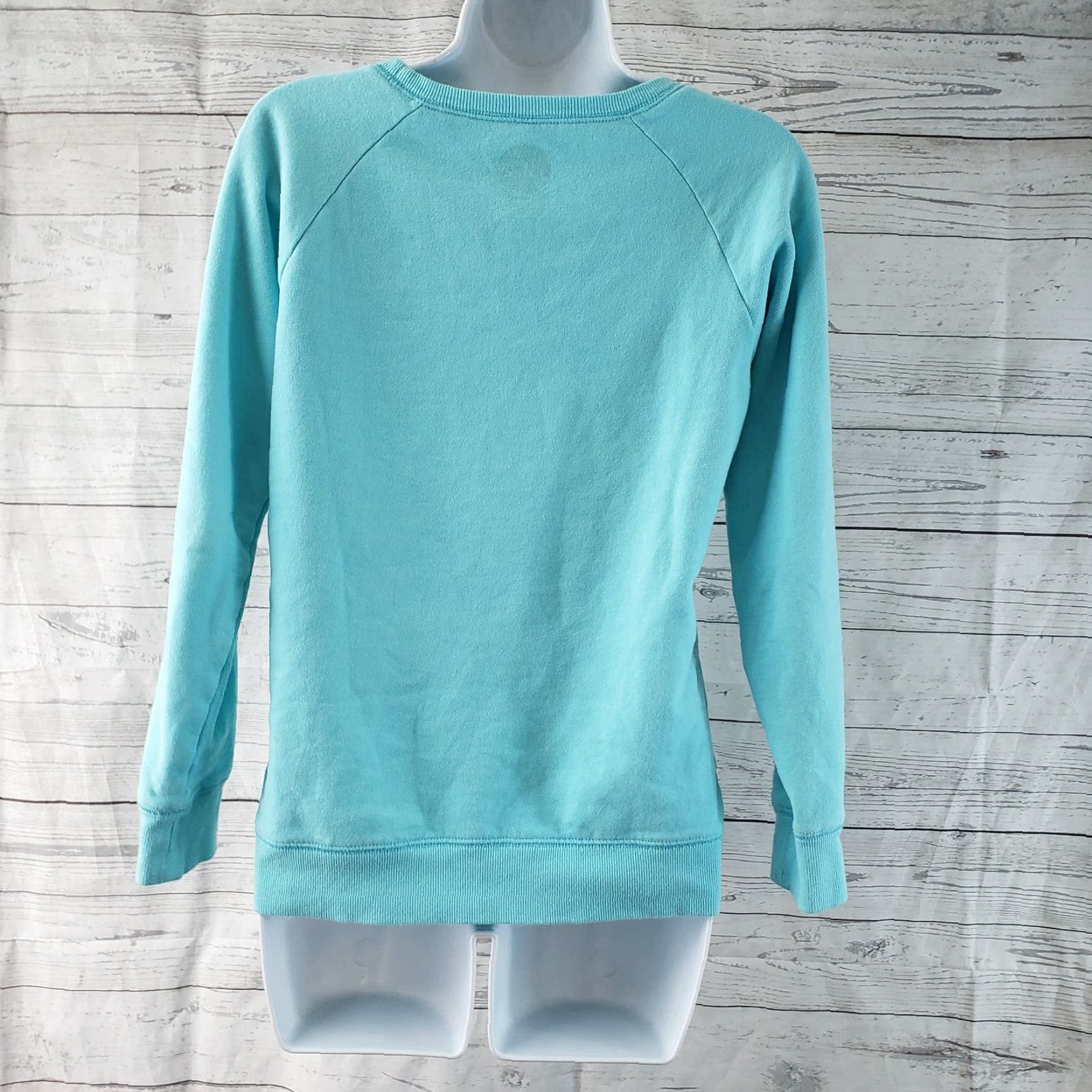 Life is Good Life is Good Womens Sweatshirt XS Blue White Good Vibes Pullover Long Sleeve Regular Size XS Womens Pullover Sweatshirt Size XS / US 0-2 / IT 36-38 - 3 Thumbnail