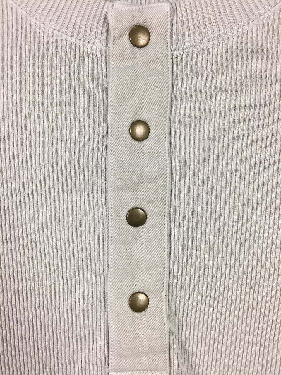 Uniqlo Uniqlo Ribbed Knit Military Sleeve Pocket Henley Tee Size US S / EU 44-46 / 1 - 4 Thumbnail