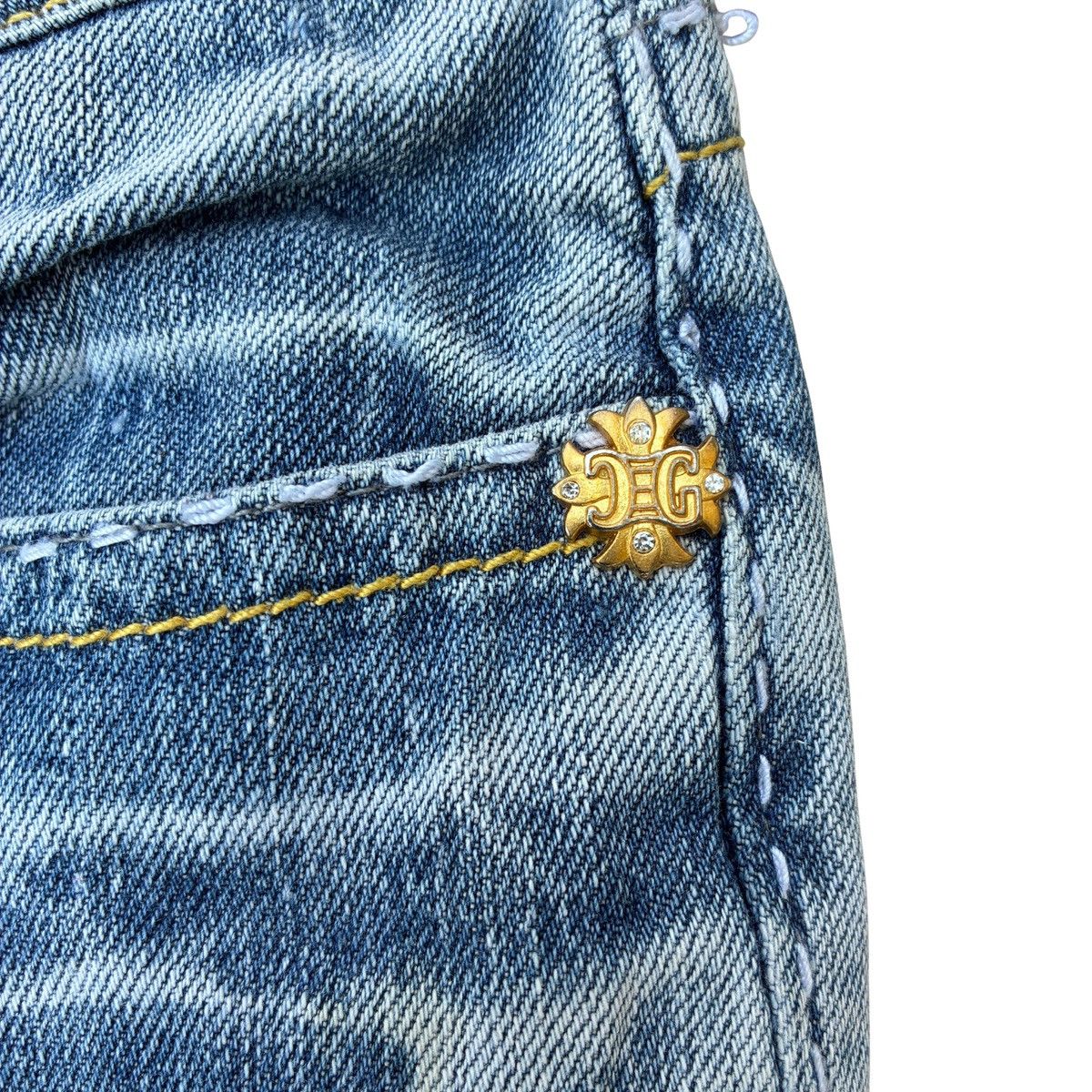 Coogi VTG Y2K COOGI Jeans Embroidered Pocket Denim Straight Leg Size 30" / US 8 / IT 44 - 3 Thumbnail